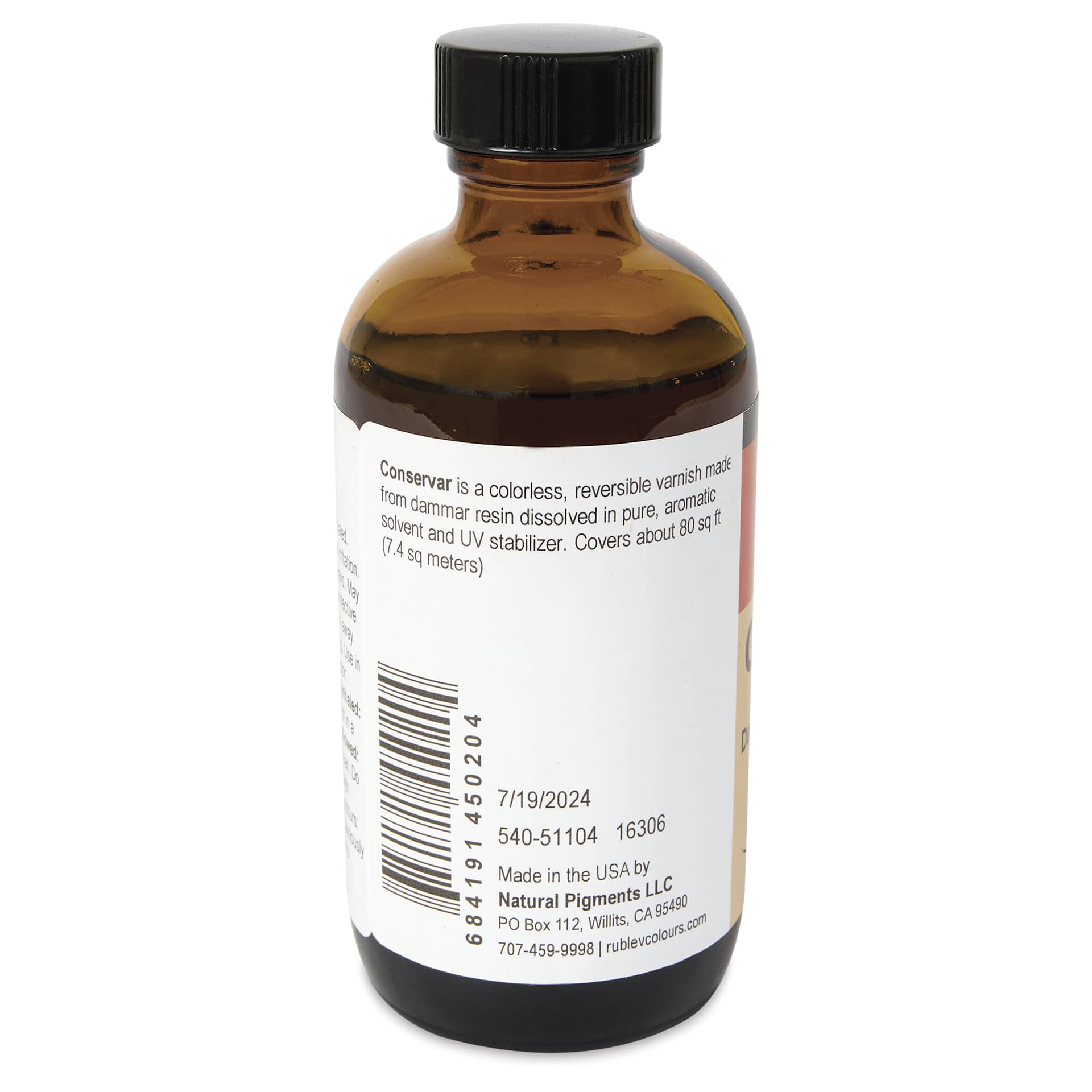 Rublev Conservar Dammar Finishing Varnish - 118 ml back