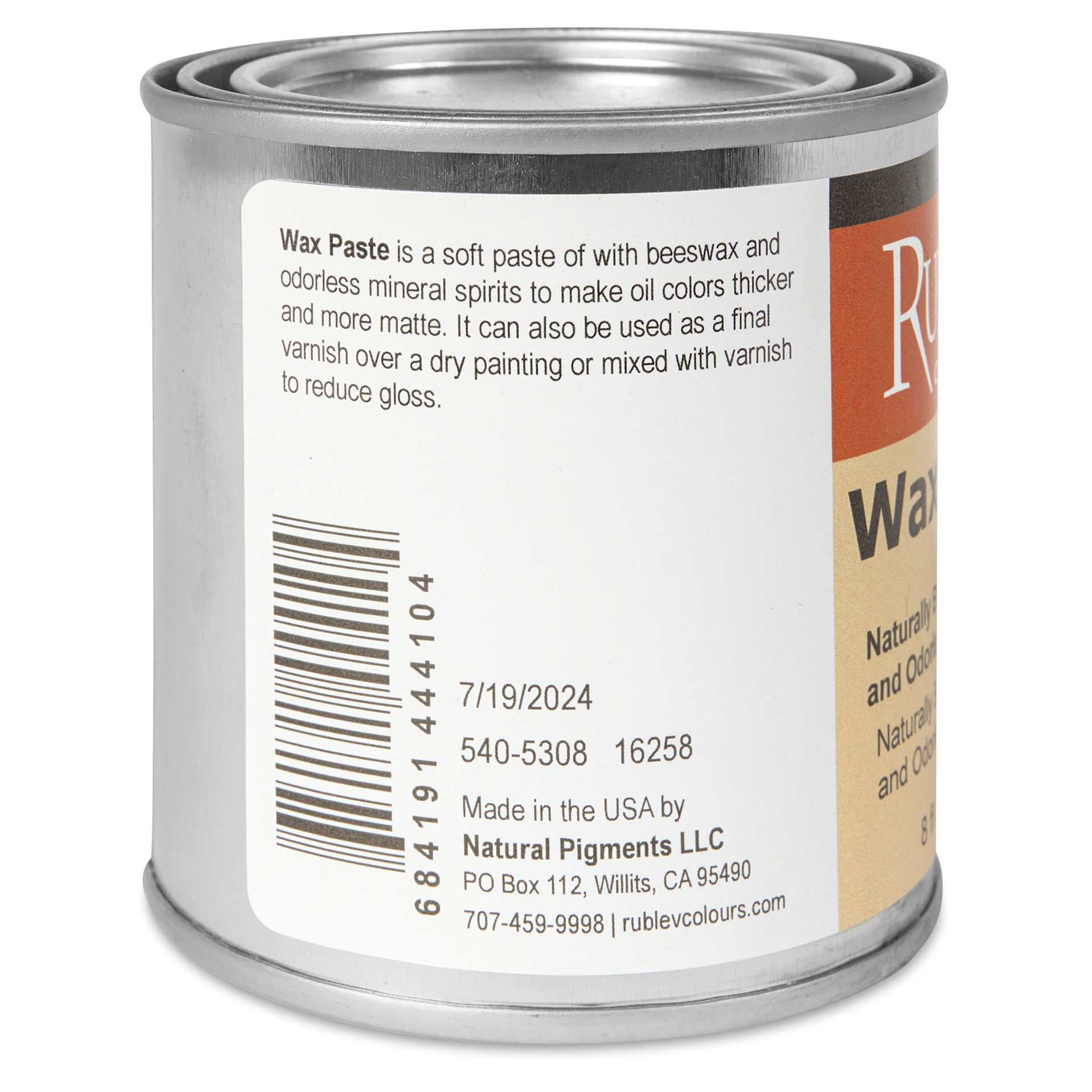 Rublev Wax Paste Medium - 236 ml back