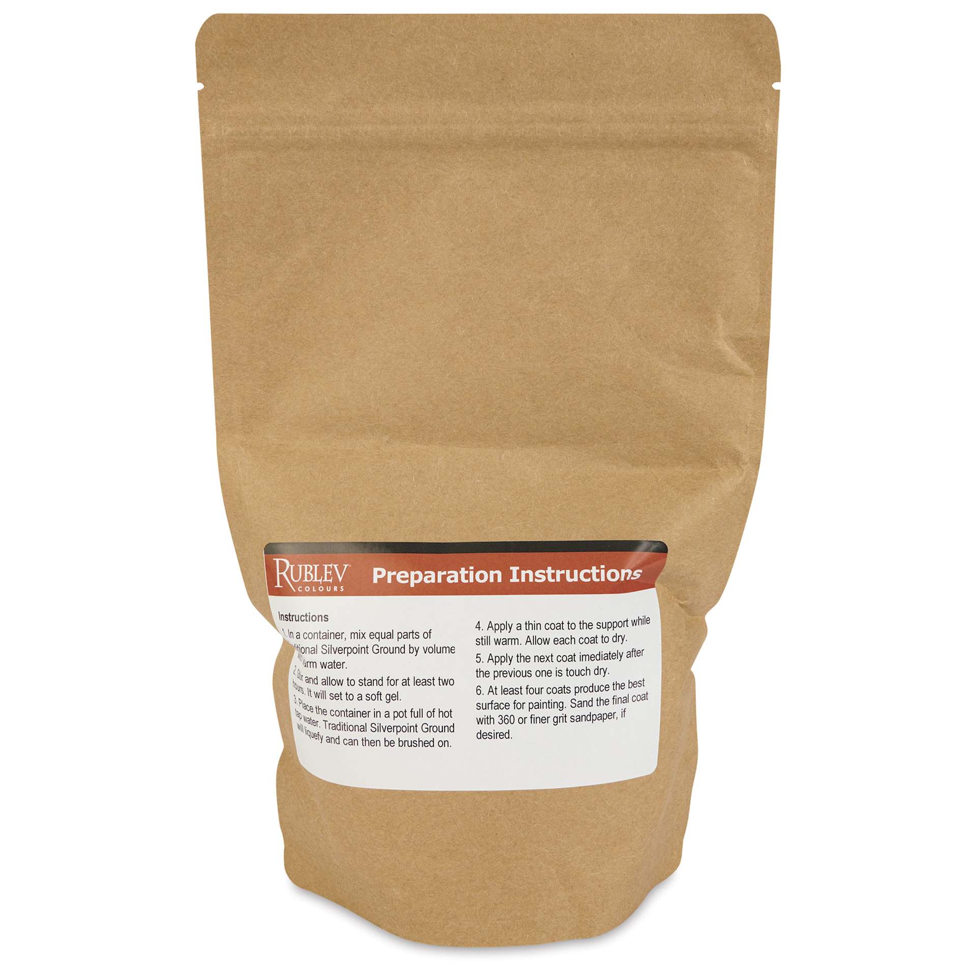 Rublev Traditional Silverpoint Ground - 500 g back