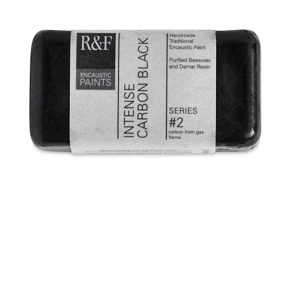 R&F Encaustic Paints - Intense Carbon Black, 40 ml block