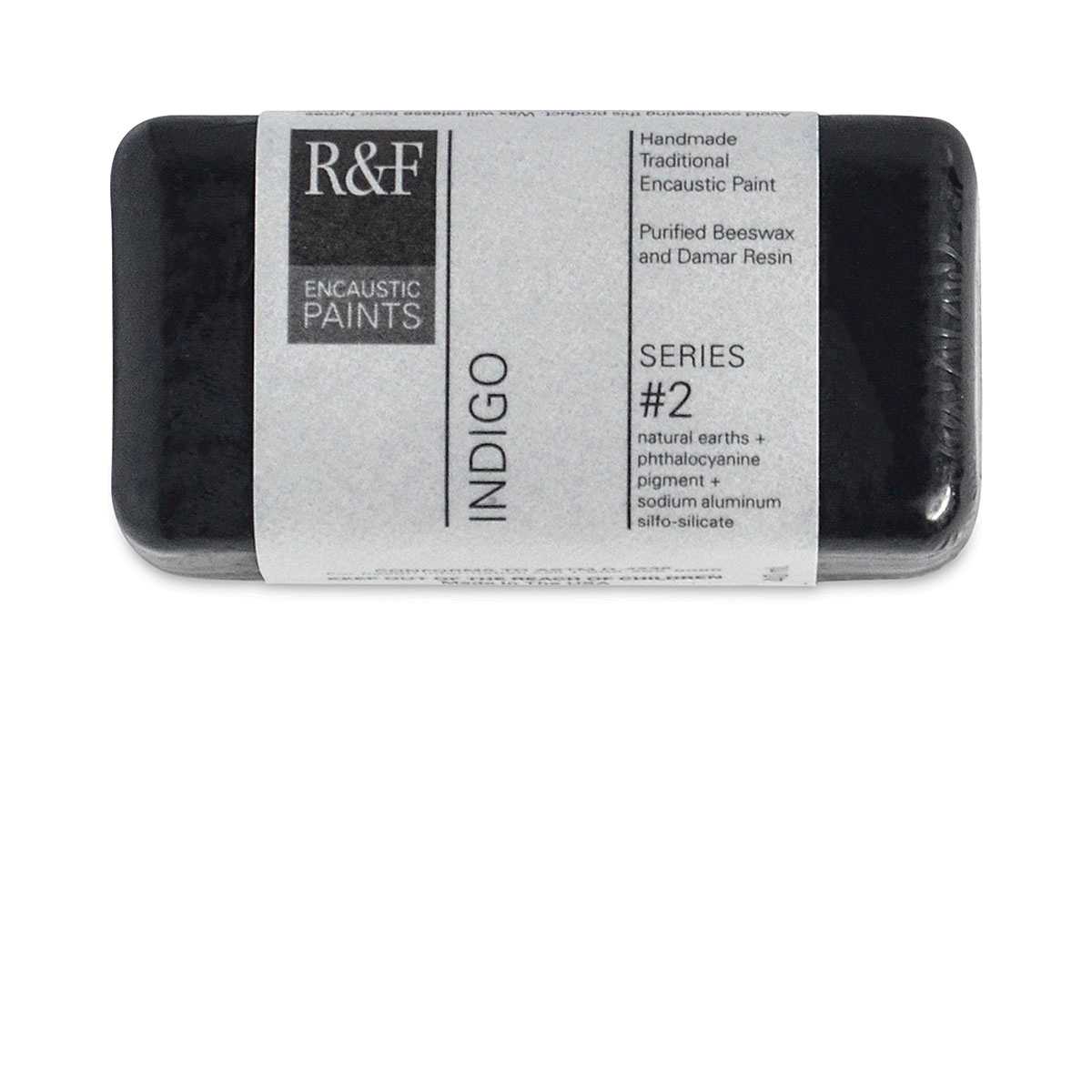 R&F Encaustic Paint Block - Indigo, 40 ml block
