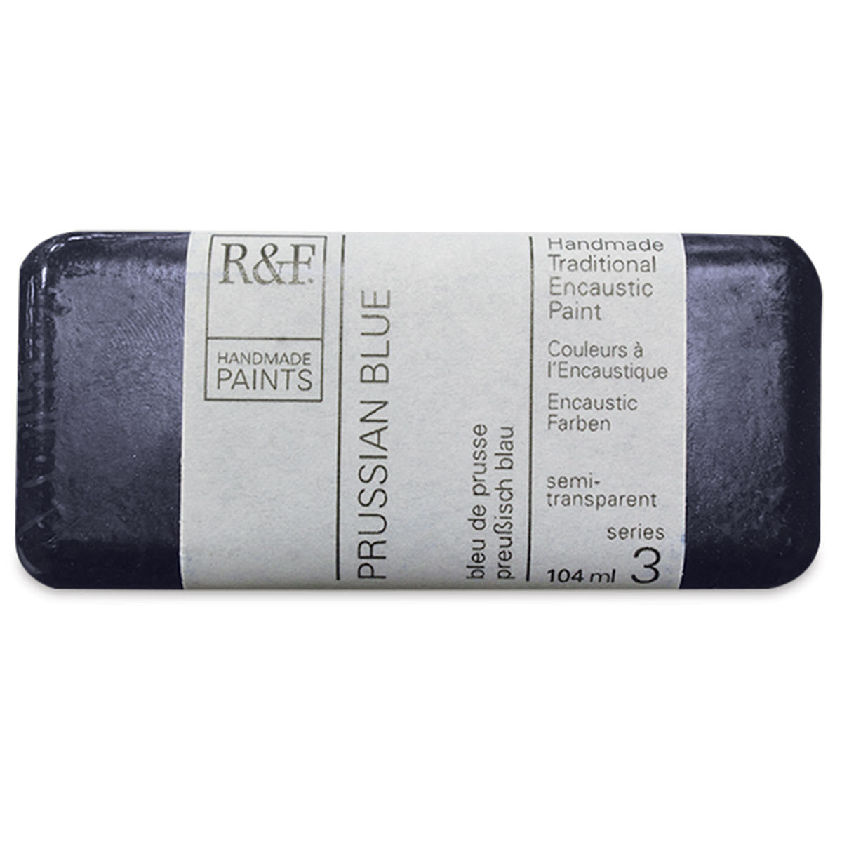 R&F Encaustic Paint Block - Prussian Blue, 104 ml, Block