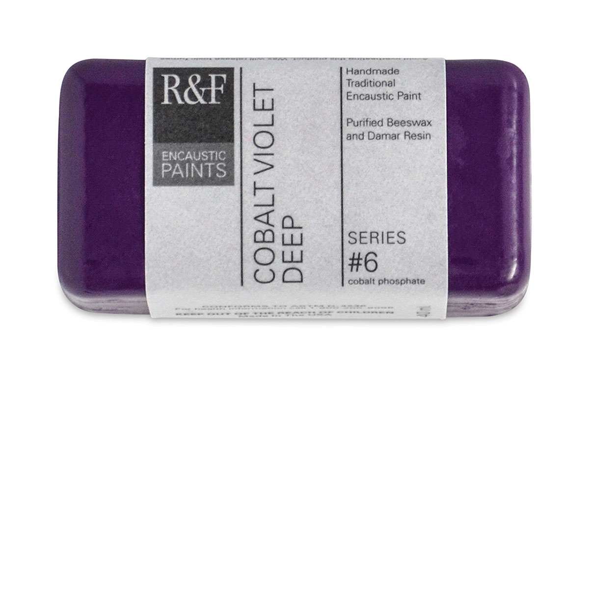 R&F Encaustic Paint Block - Cobalt Violet Deep, 40 ml block