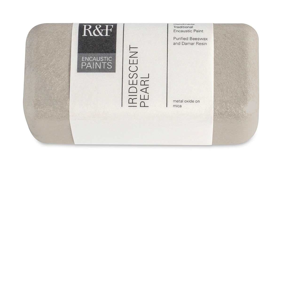 R&F Encaustic Paint Block - Iridescent Pearl, 104 ml block