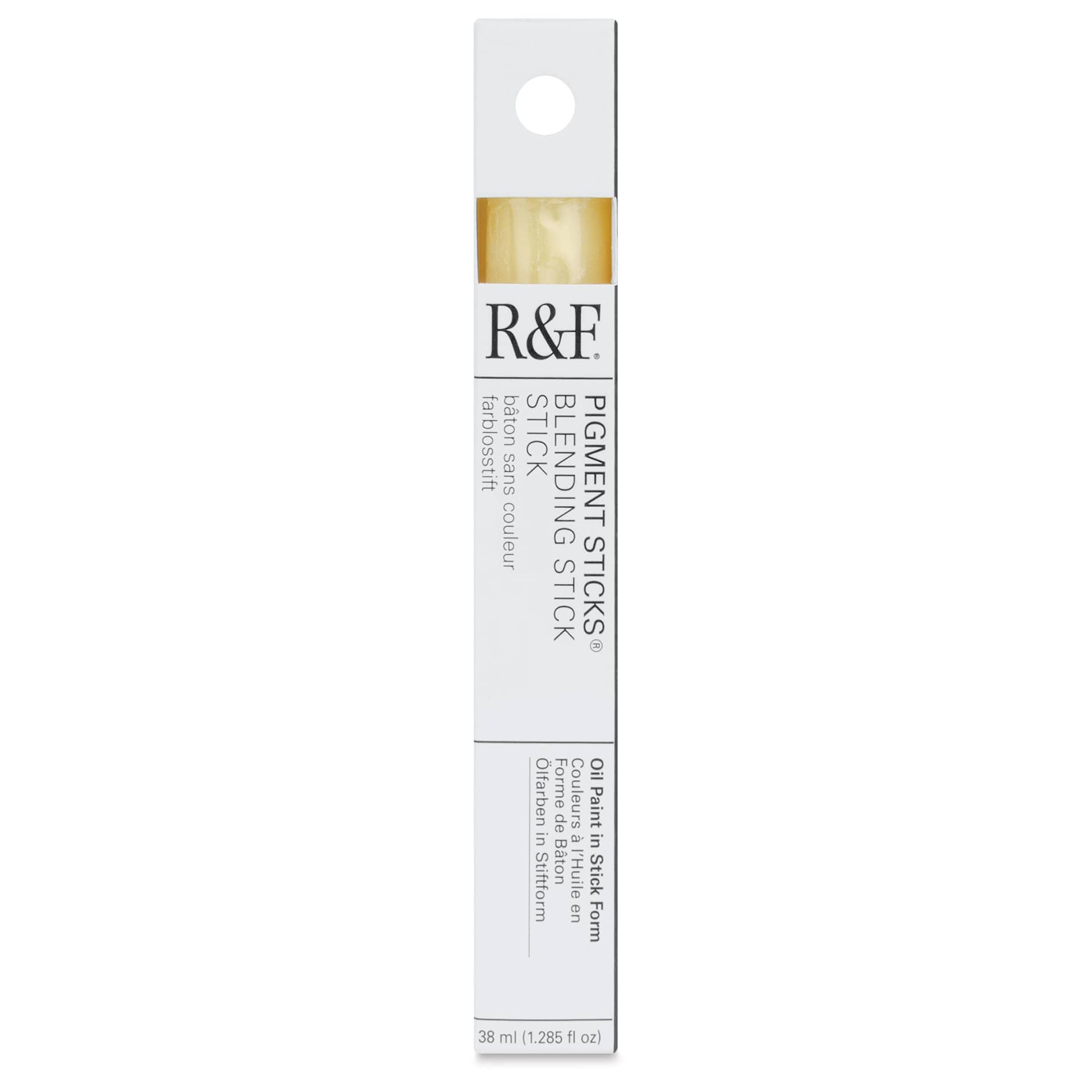 R&F Oil Blending Medium, 38 ml stick front of box