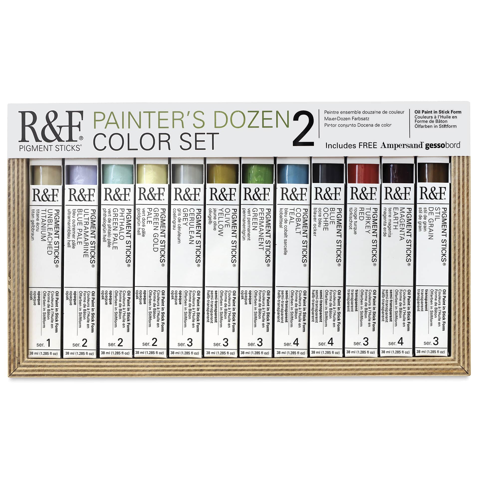 R&F Pigment Sticks - Painter's Dozen II Set of 12