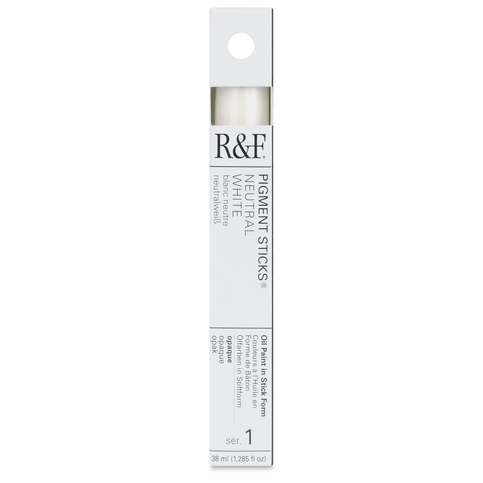 R&F Pigment Stick - Neutral White, 38 ml stick - front of packaging