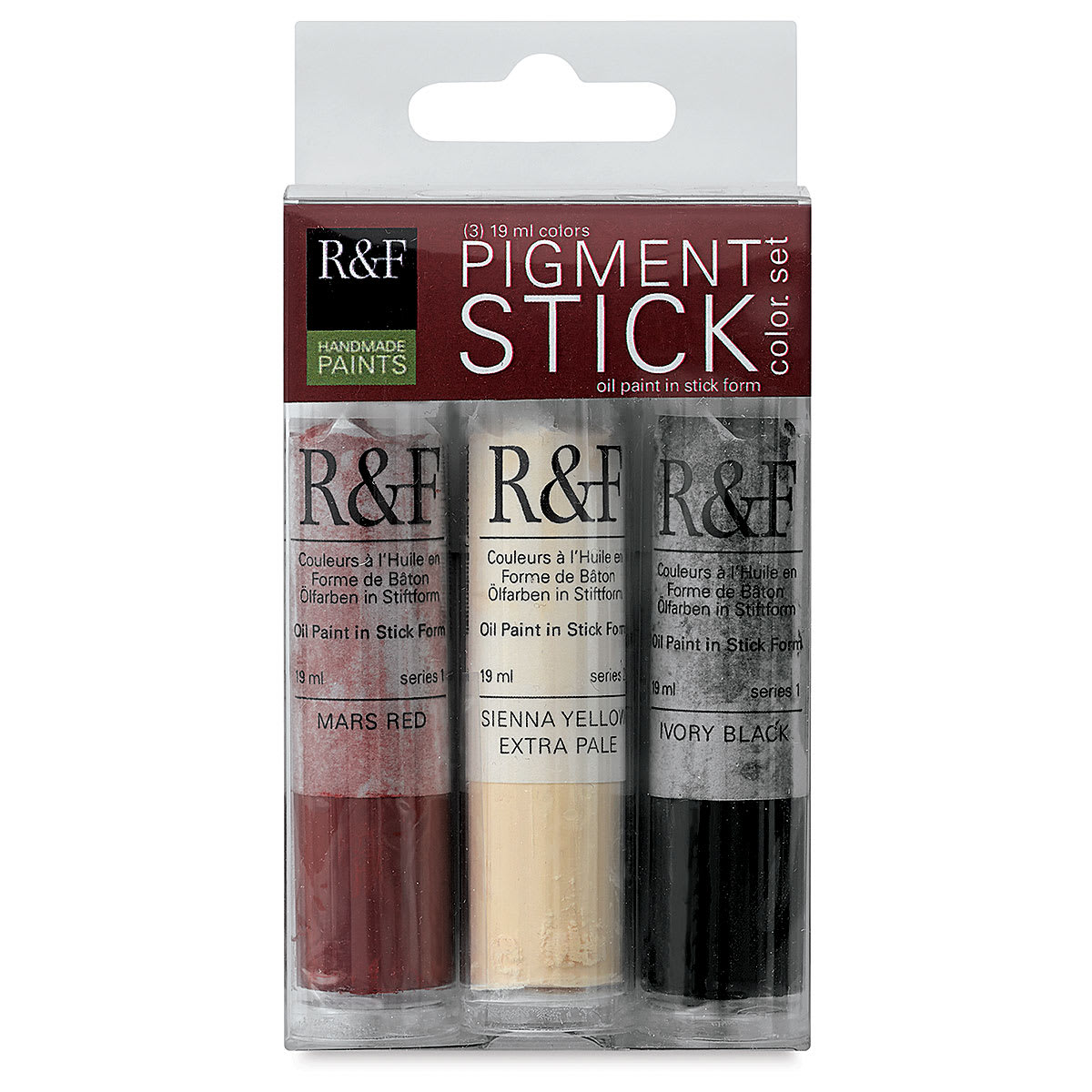 R & F Pigment Sticks-Set of 3 Assorted front of Package
