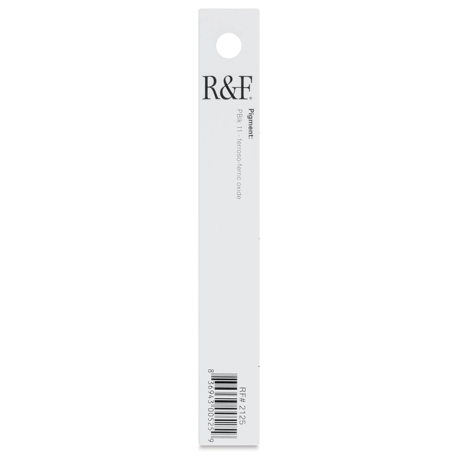 R&F Pigment Stick - Mars Black, 38 ml stick - back of packaging