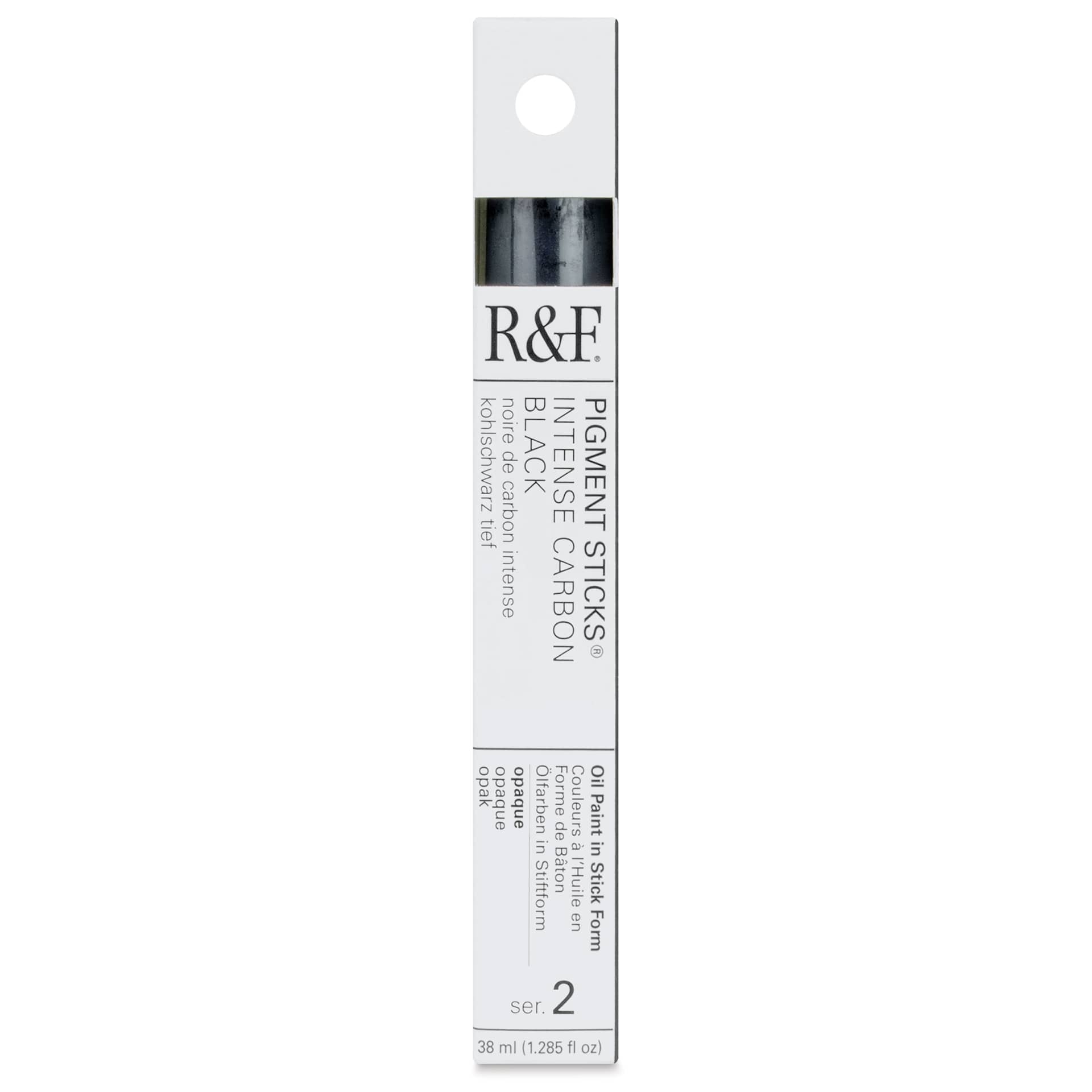 R&F Pigment Stick - Intense Carbon Black, 38 ml stick - front of packaging