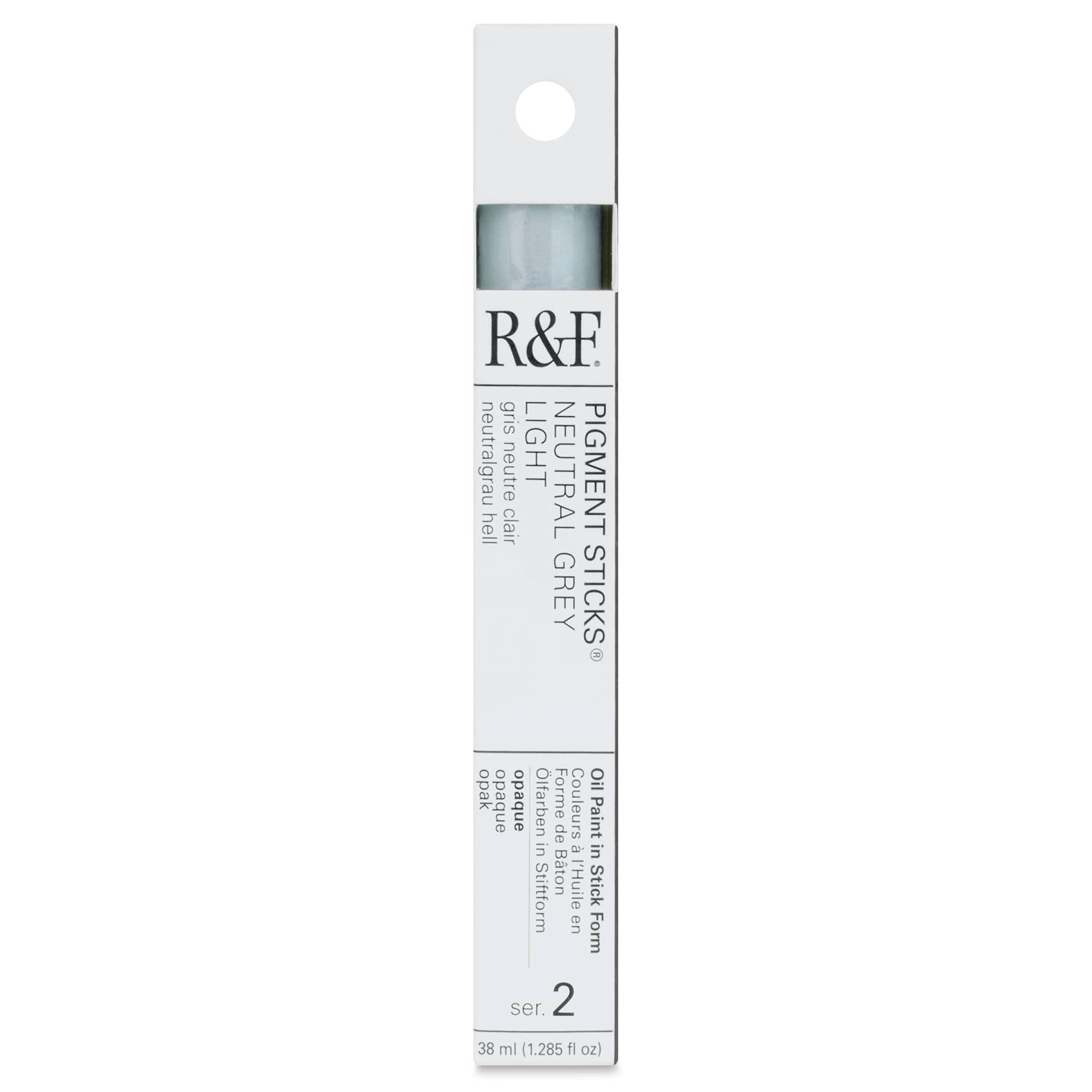 R&F Pigment Stick - Neutral Gray Light, 38 ml stick - front of packaging