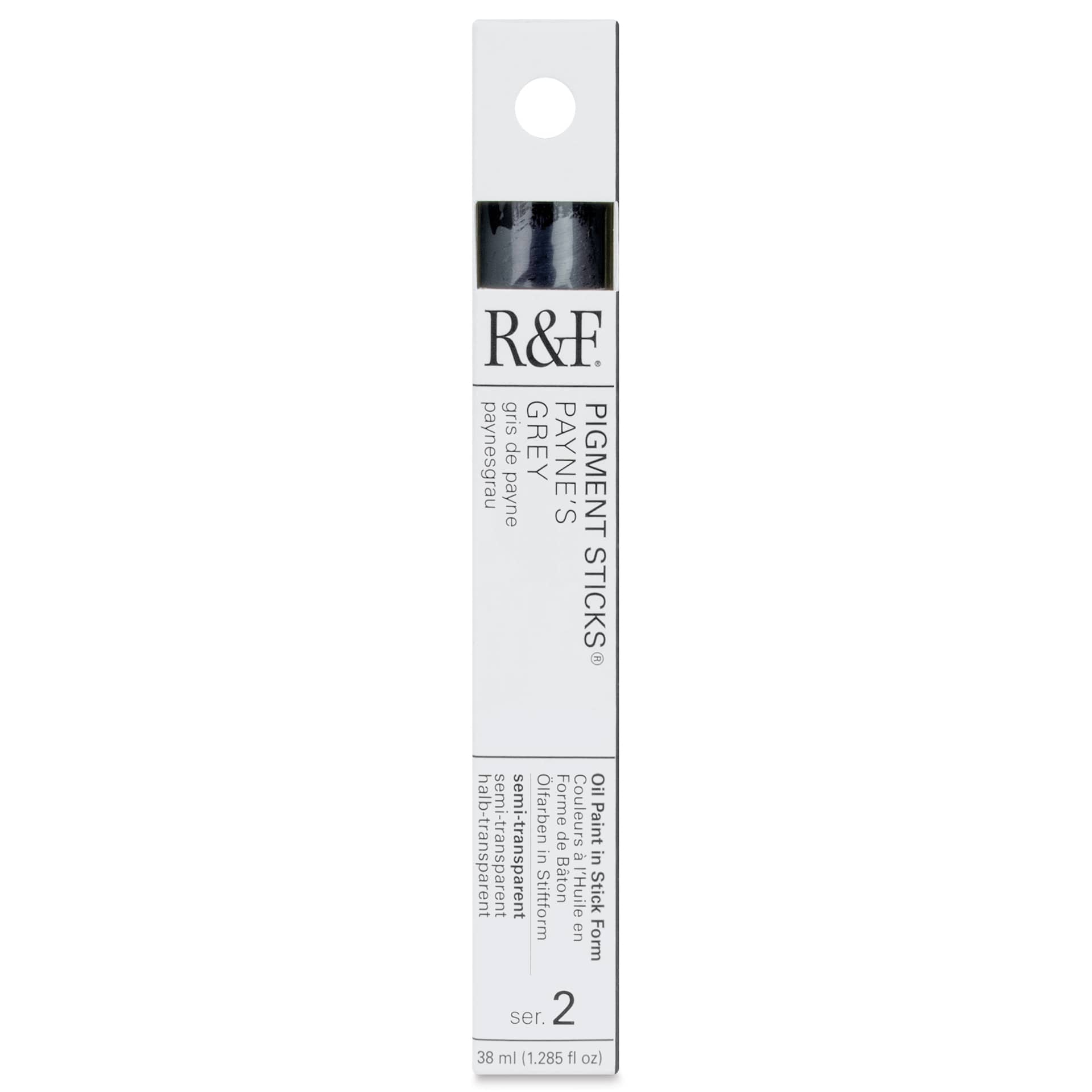 R&F Pigment Stick - Payne's Gray, 38 ml stick - front of packaging