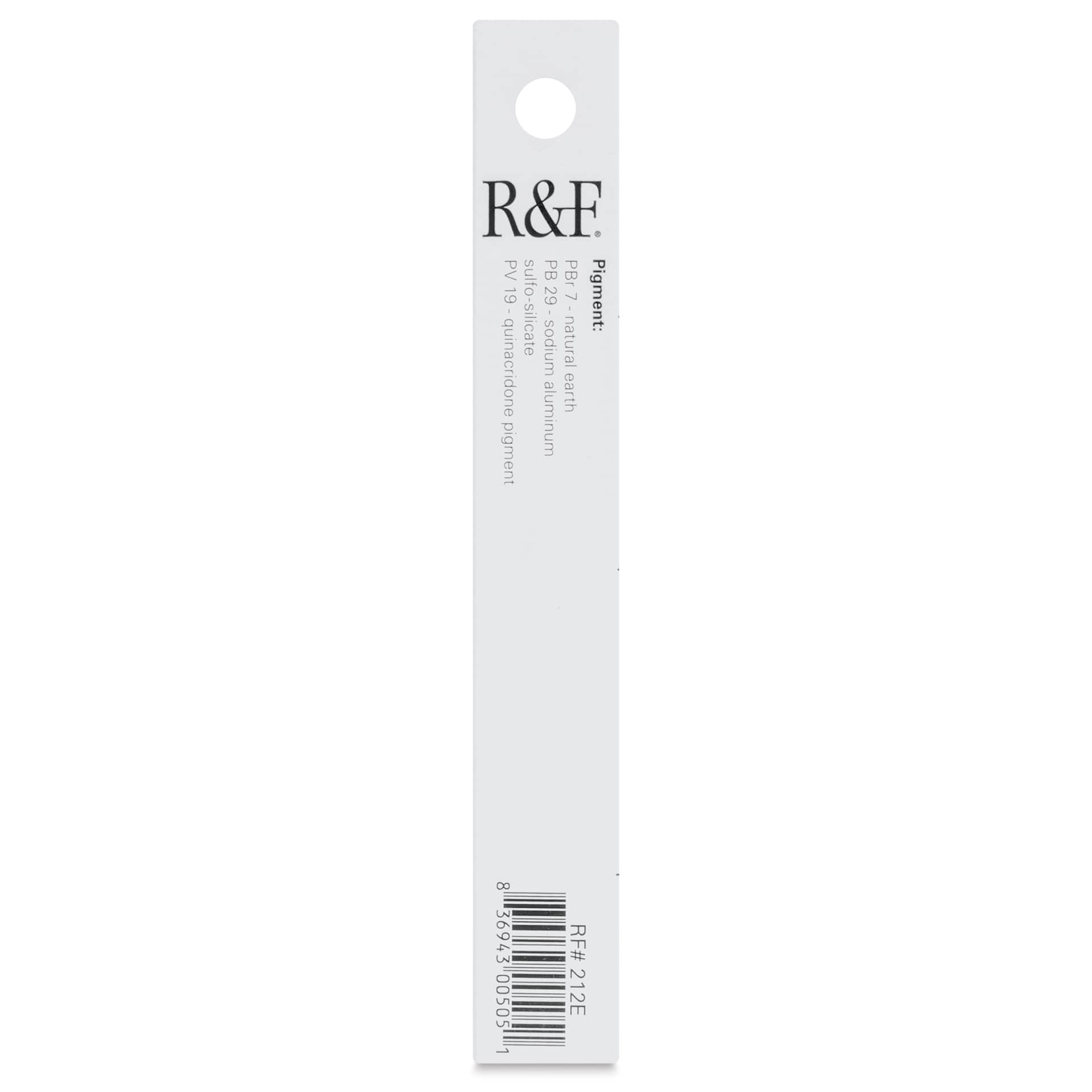 R&F Pigment Stick - Payne's Gray, 38 ml stick - back of packaging