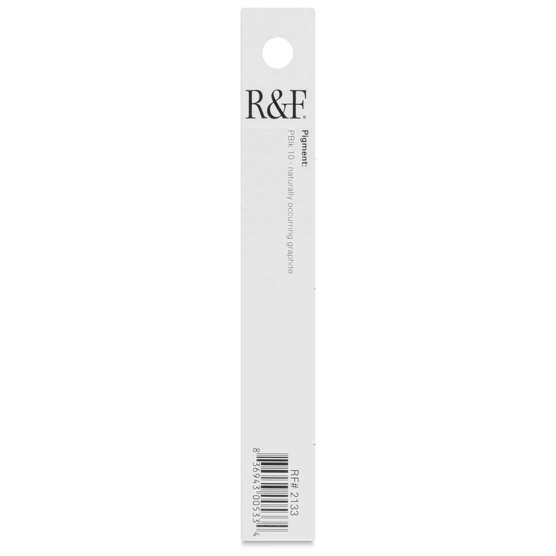 R&F Pigment Stick - Graphite, 38 ml stick - back of packaging