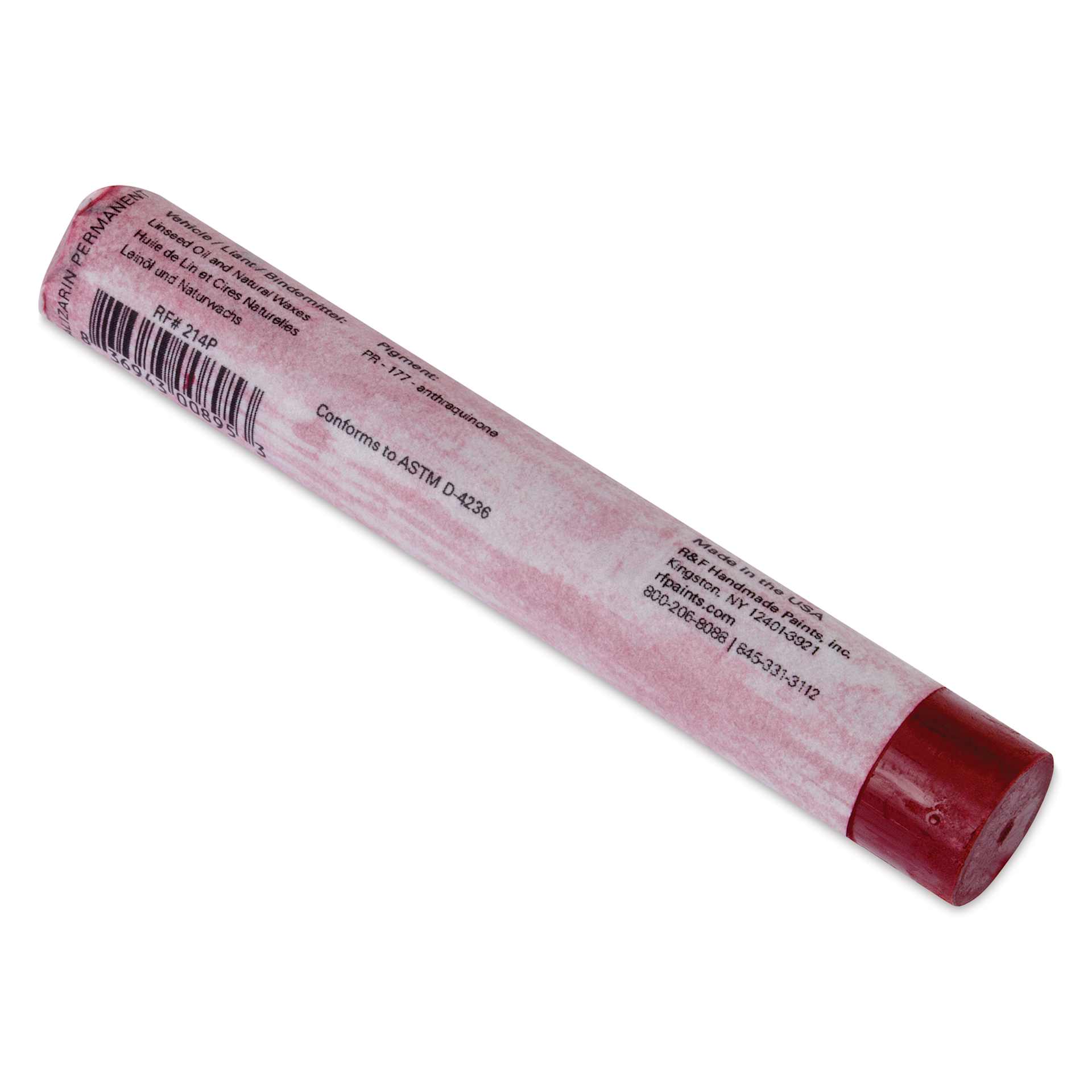 R&F Pigment Stick - Alizarin Permanent, 38 ml Stick back