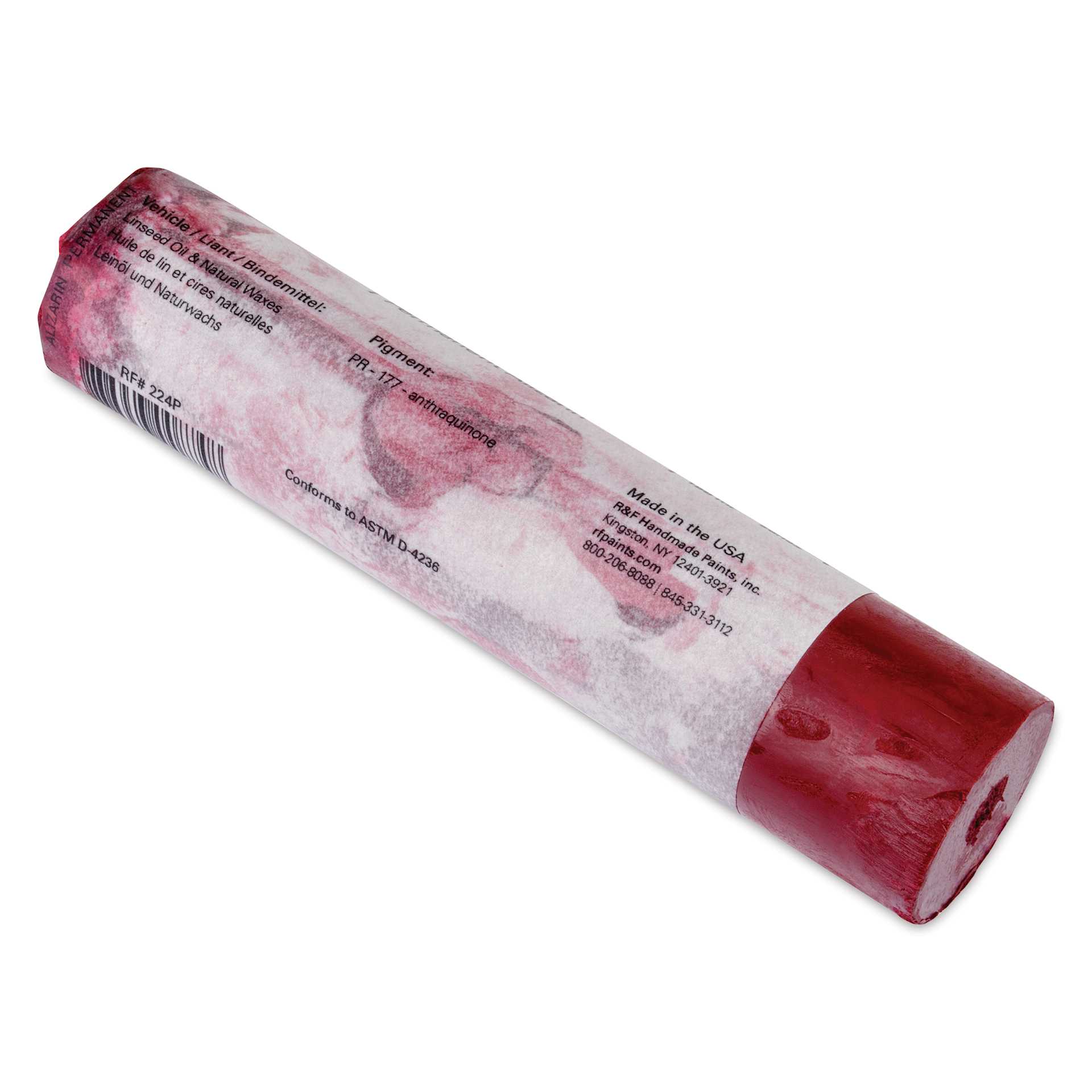 R&F Pigment Stick - Alizarin Permanent, 188 ml Stick back