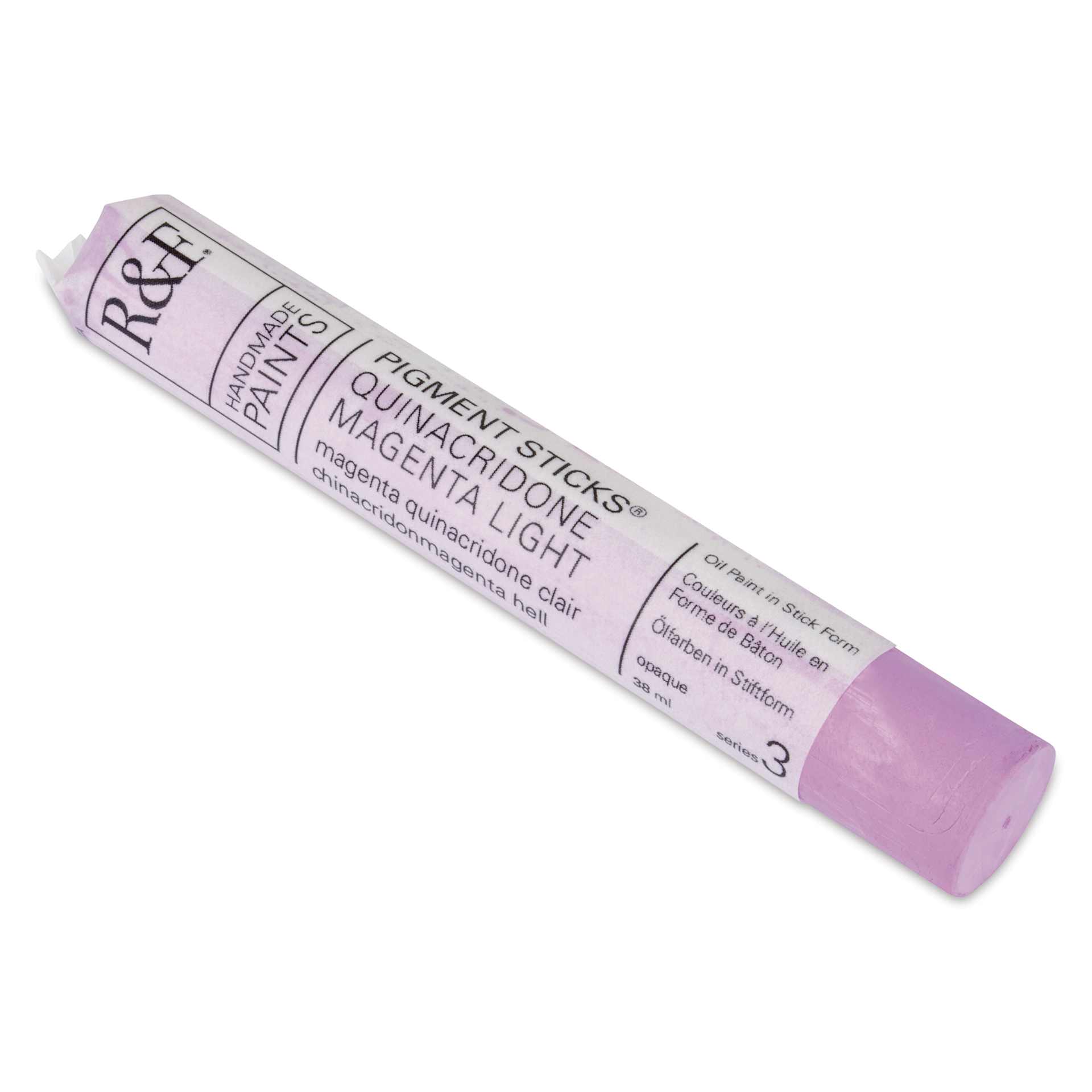 R&F Pigment Stick - Quinacridone Magenta Light, 38 ml Stick front