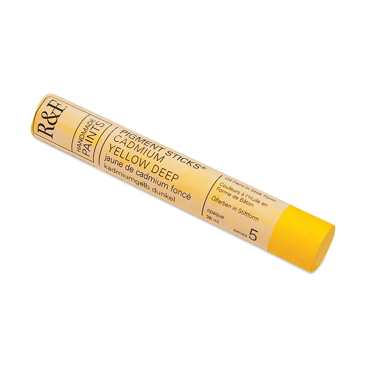 R&F Pigment Stick - Cadmium Yellow Deep, 38 ml stick