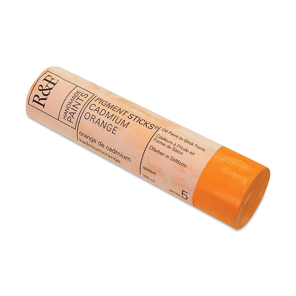 R&F Pigment Stick - Cadmium Orange, 100 ml stick