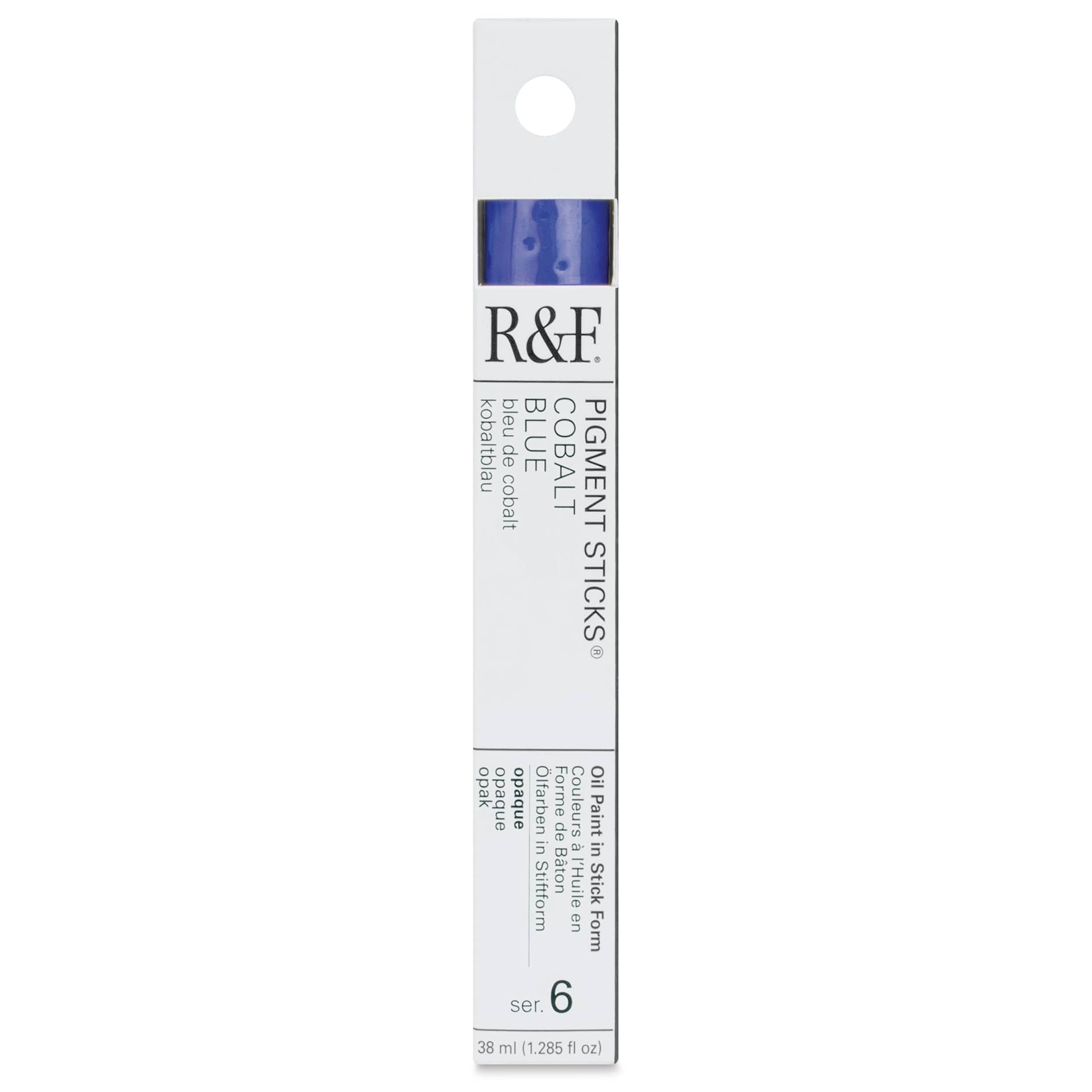 R&F Pigment Stick - Cobalt Blue, 38 ml stick - front of packaging