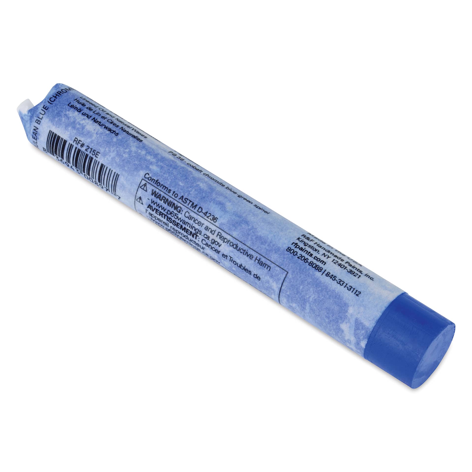 R&F Pigment Stick - Cerulean Blue (Chromium), 38 ml Stick back