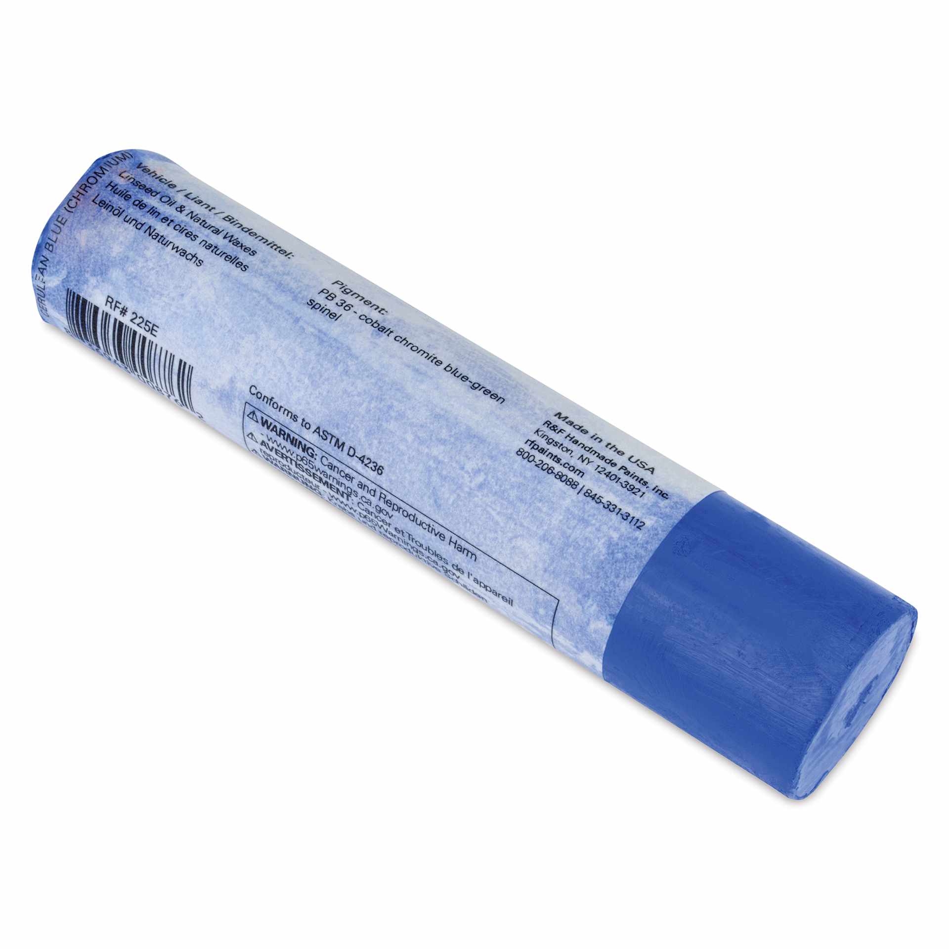 R&F Pigment Stick - Cerulean Blue (Chromium), 188 ml Stick back