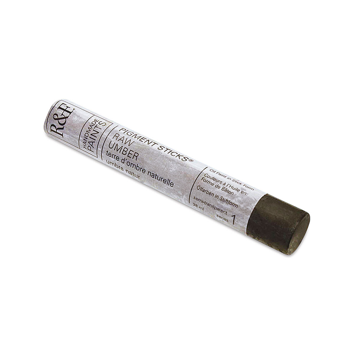 R&F Pigment Stick - Raw Umber, 38 ml stick