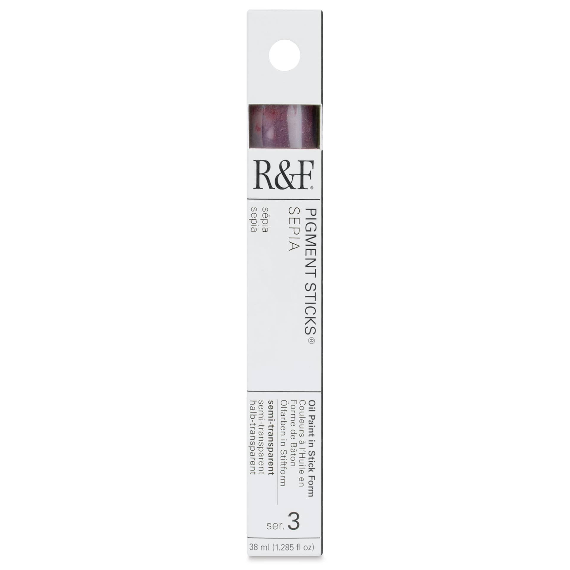 R&F Pigment Stick - Sepia, 38 ml stick - front of packaging
