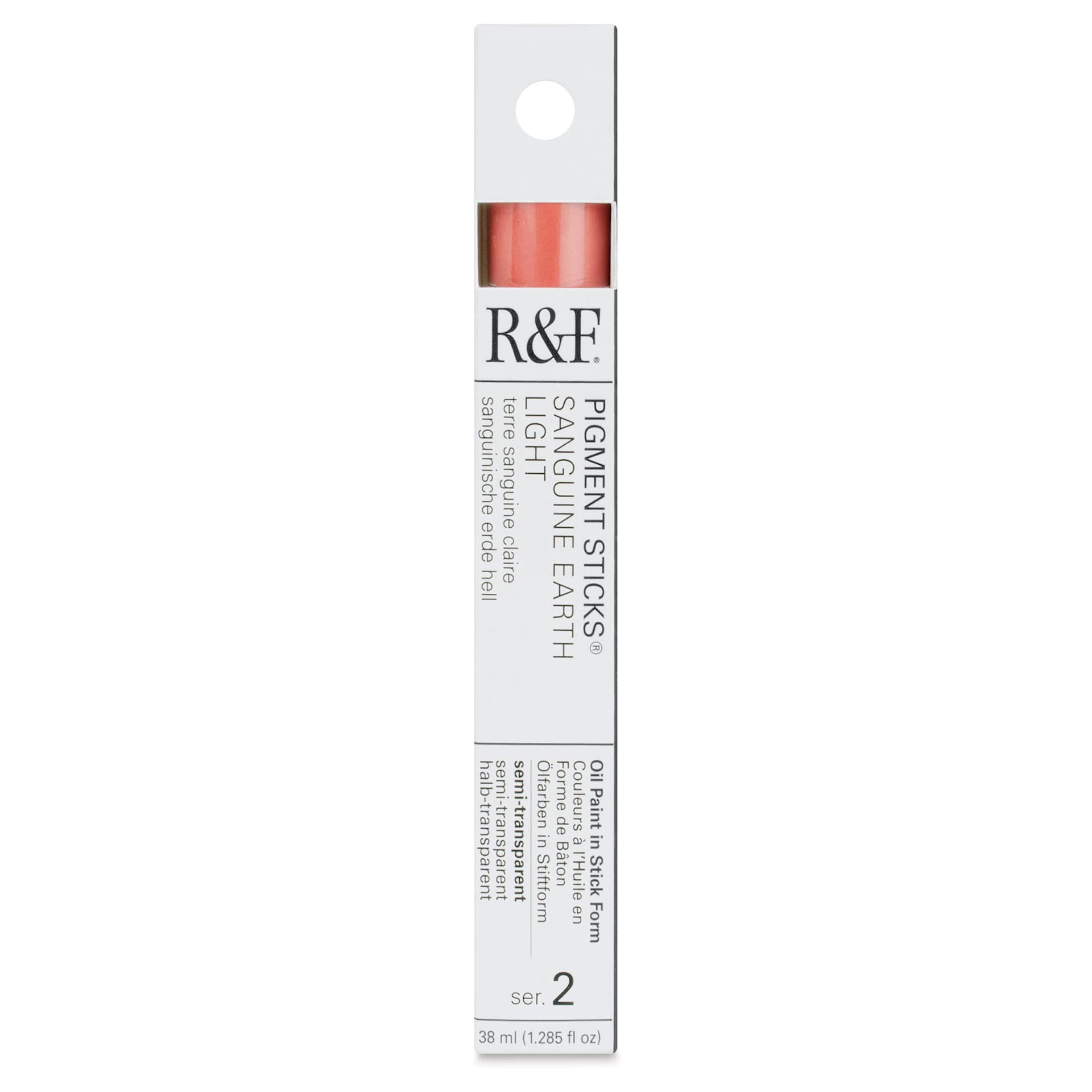 R&F Pigment Stick - Sanguine Earth Light, 38 ml stick - front of packaging