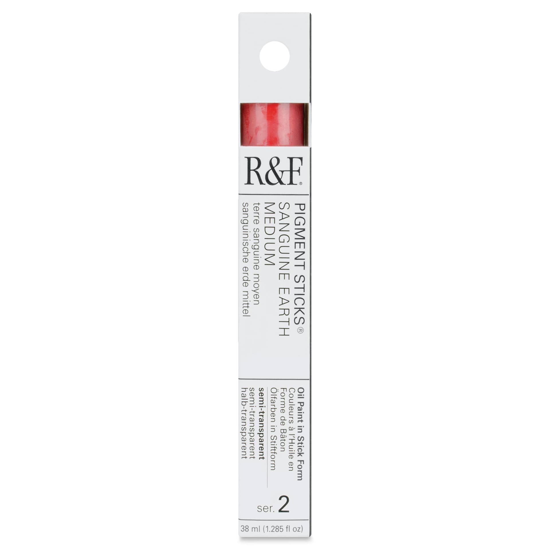 R&F Pigment Stick - Sanguine Earth Medium, 38 ml - front of packaging
