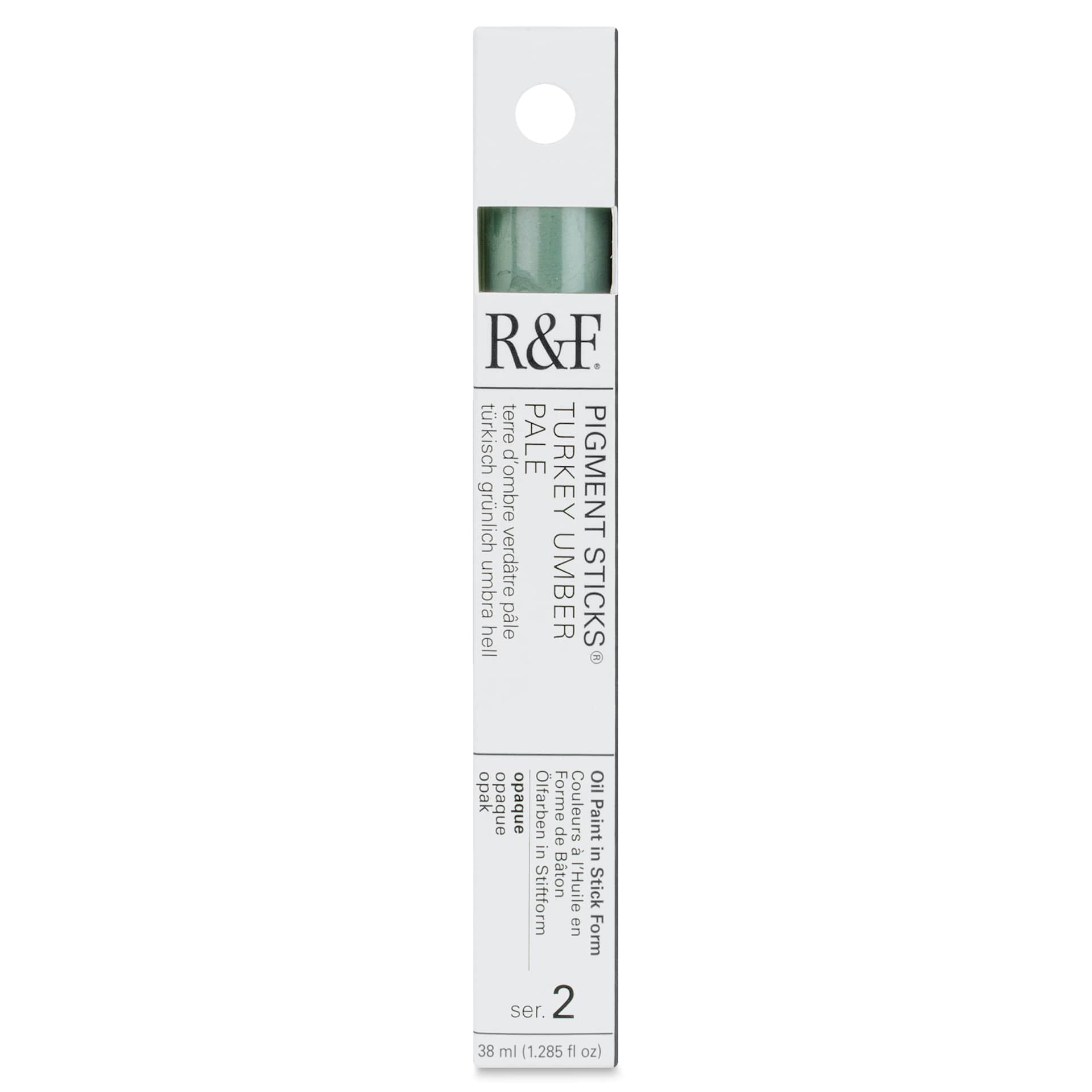 R&F Pigment Stick - Turkey Umber Pale, 38 ml - front of packaging