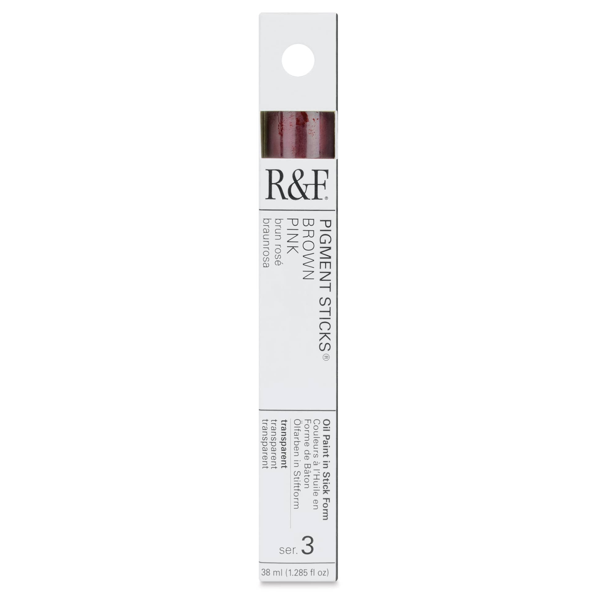 R&F Pigment Stick - Brown Pink, 38 ml stick - front of packaging