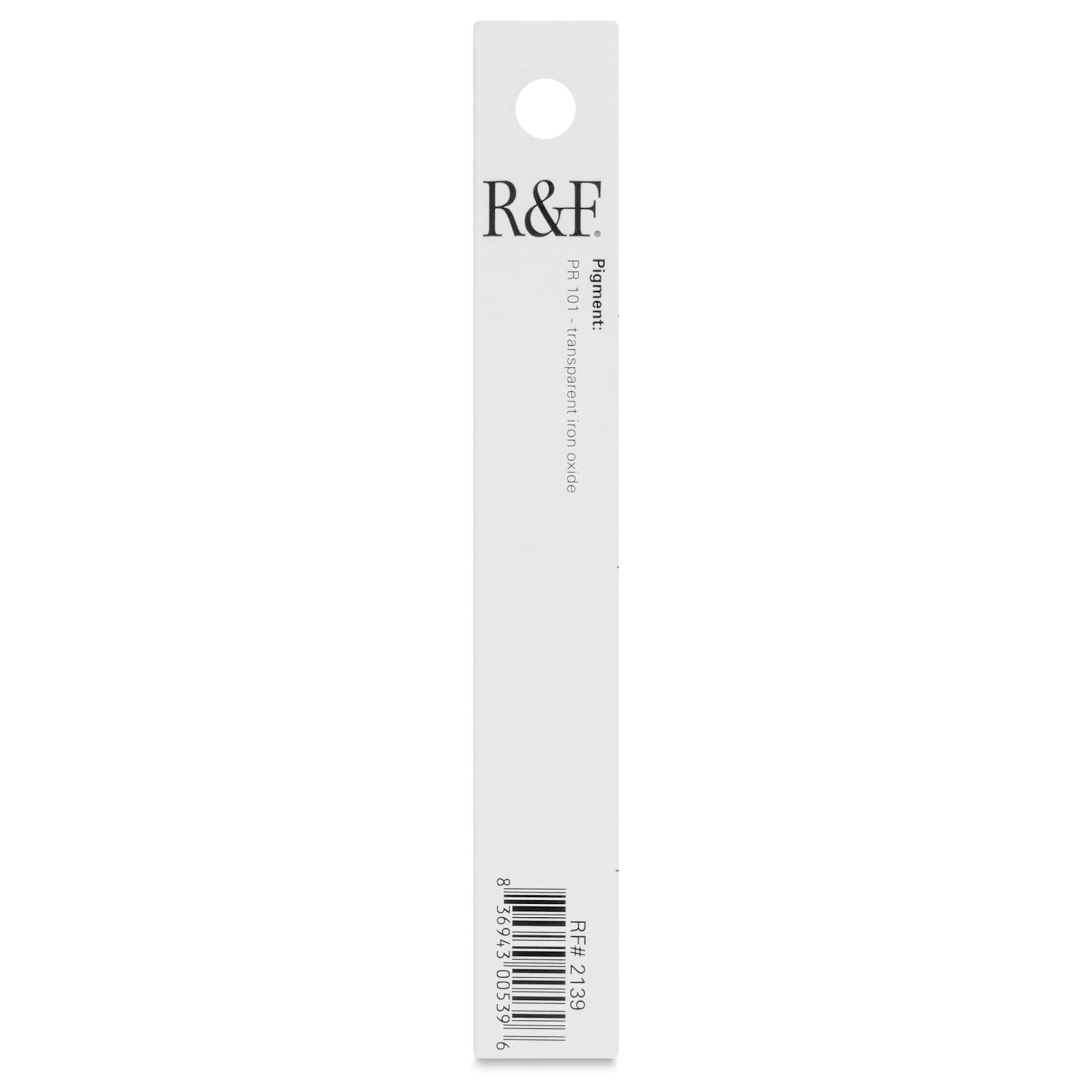 R&F Pigment Stick - Brown Pink, 38 ml stick - back of packaging