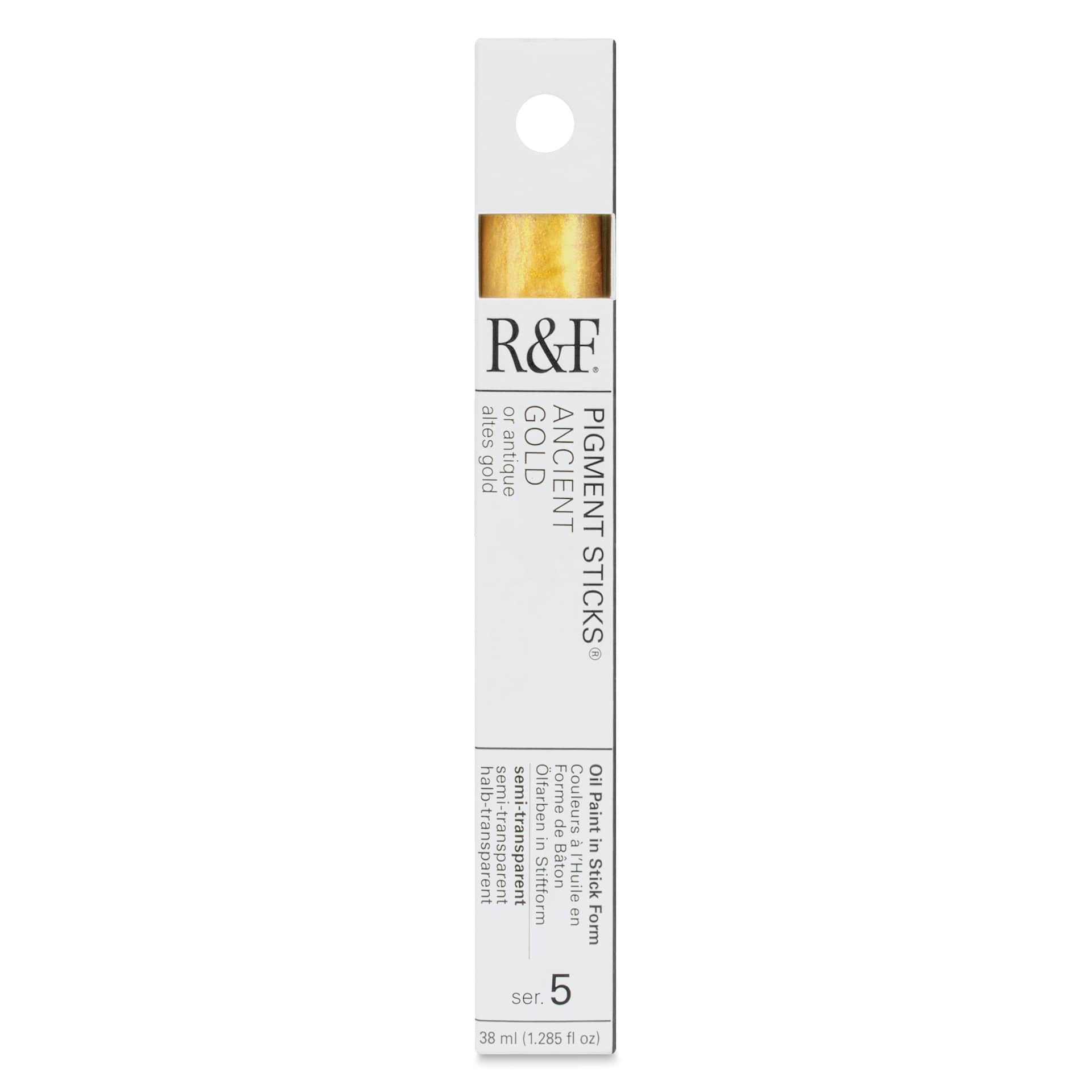 R&F Pigment Stick - Ancient Gold, 38 ml - front of packaging