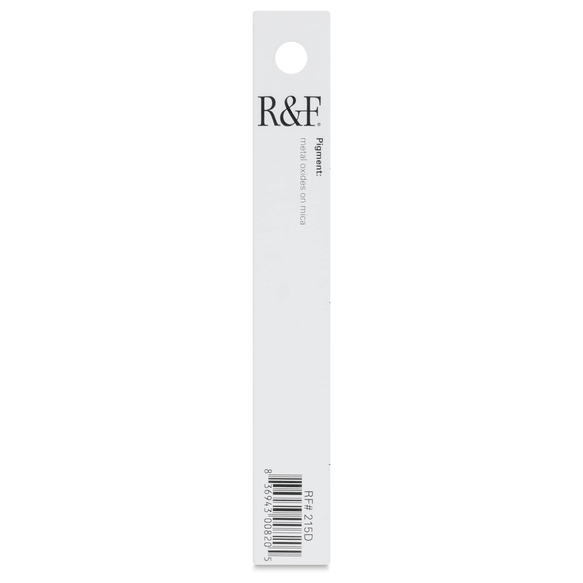 R&F Pigment Stick - Ancient Gold, 38 ml - back of packaging