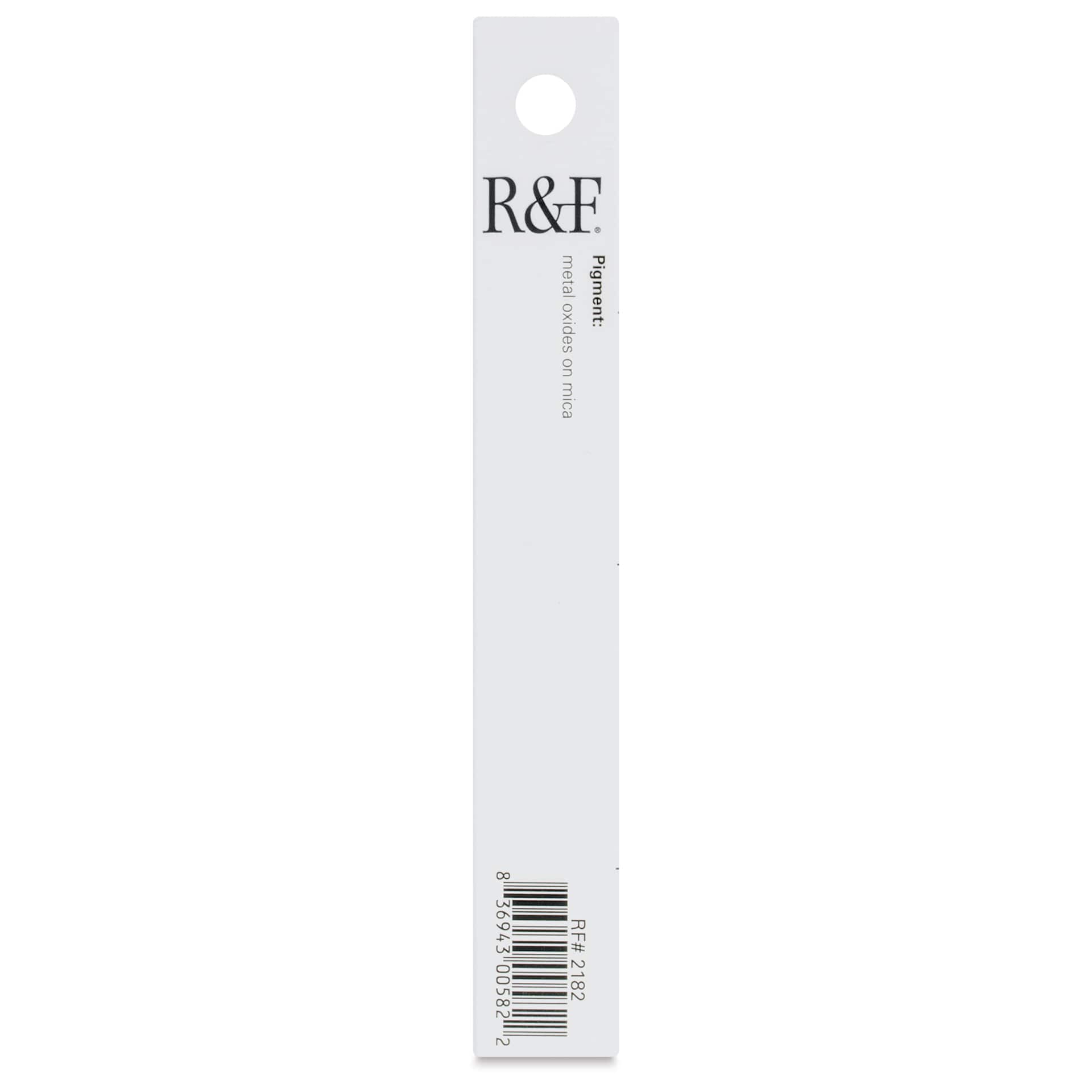 R&F Pigment Stick - Iridescent German Silver, 38 ml stick - back of packaging