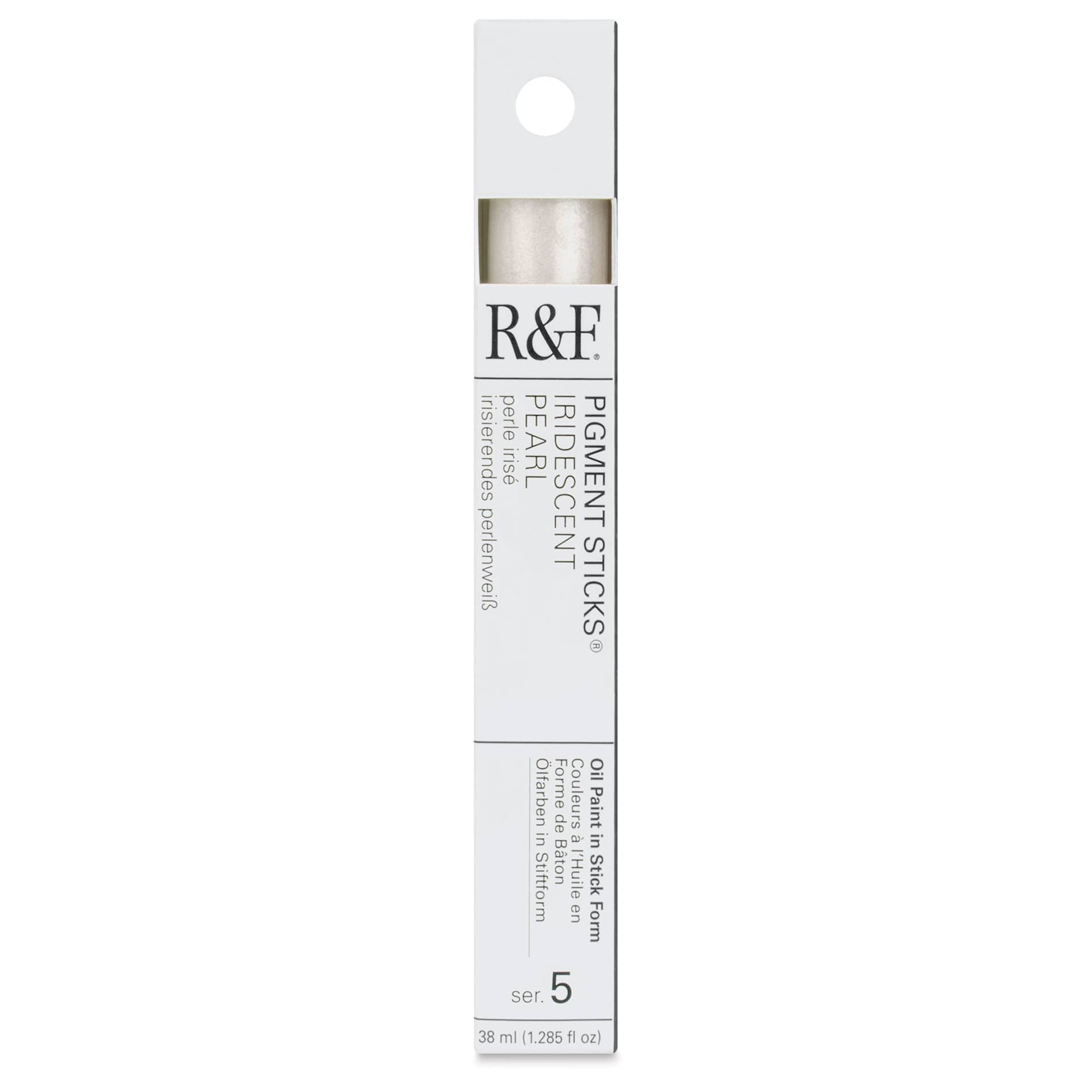 R&F Pigment Stick - Iridescent Pearl, 38 ml stick - front of packaging