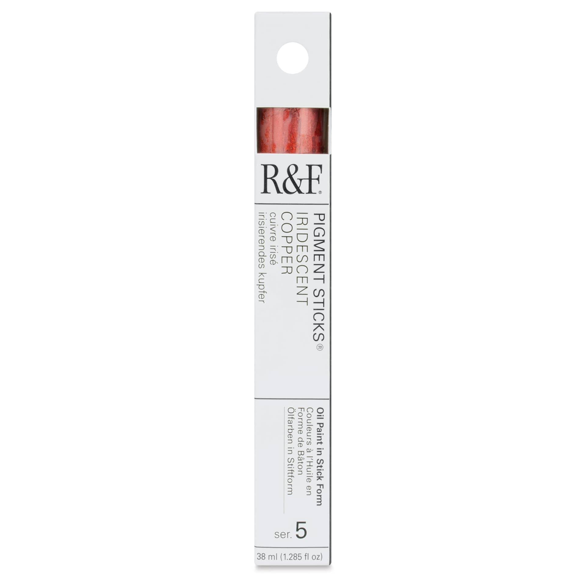 R&F Pigment Stick - Iridescent Copper, 38 ml stick - front of packaging