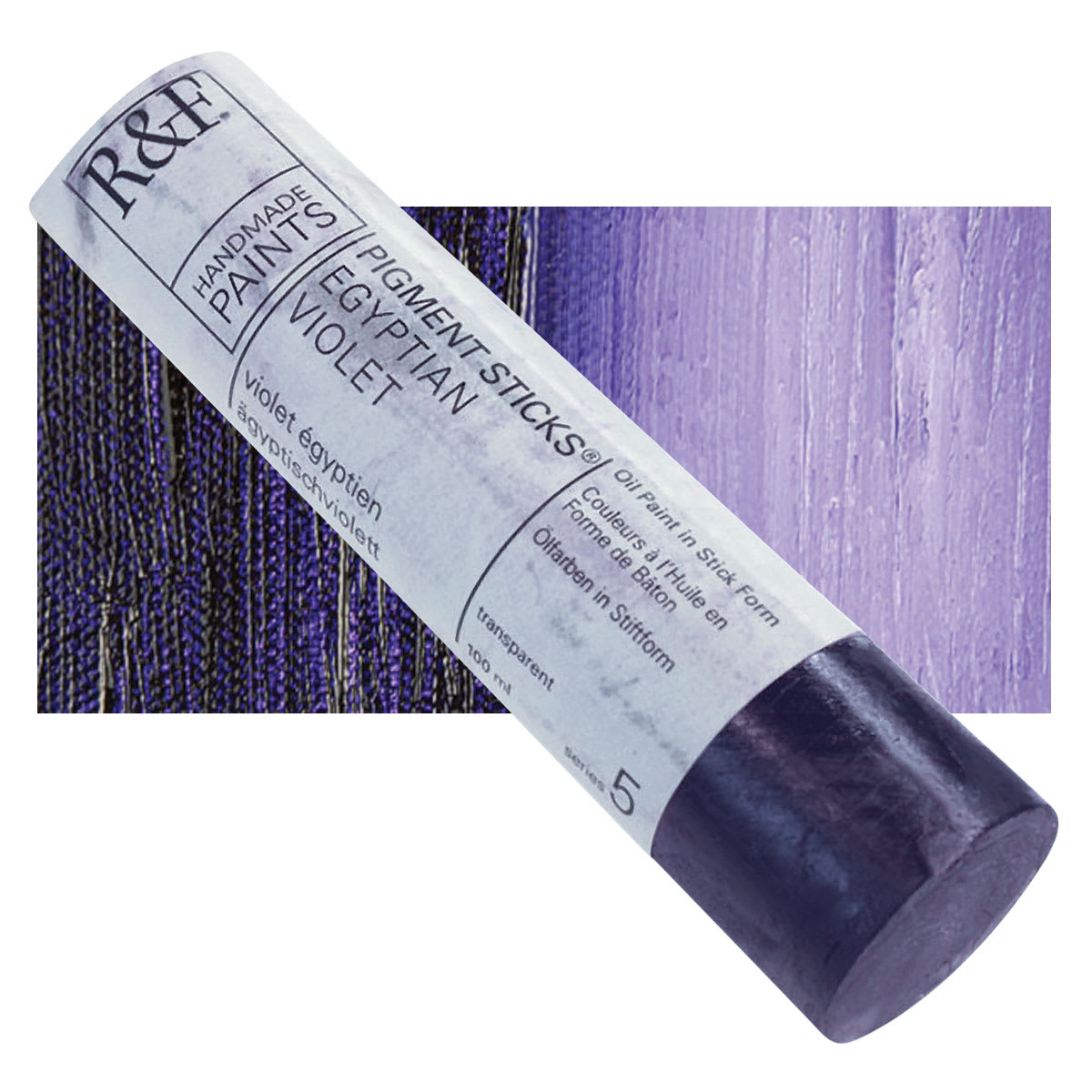 R&F Pigment Stick - Egyptian Violet, 100 ml stick and swatch