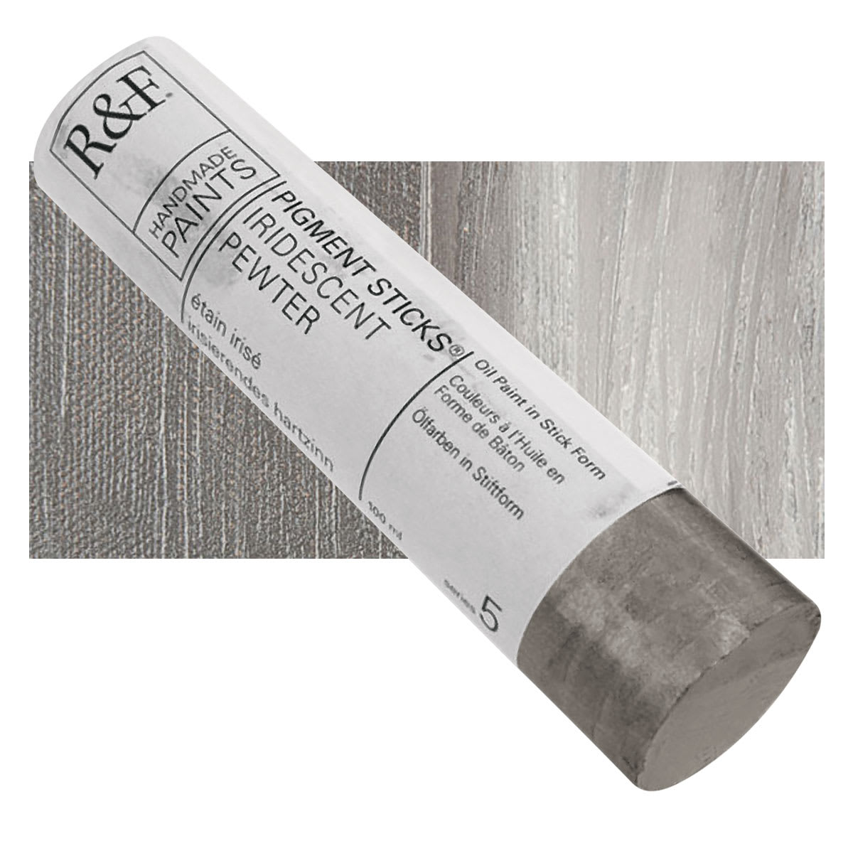 R&F Pigment Stick - Graphite, 100 ml stick and swatch