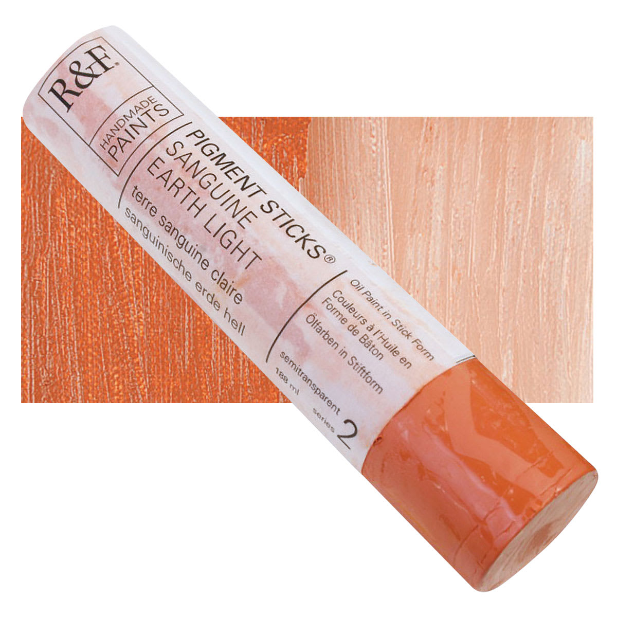 R&F Pigment Stick - Sanquine Earth Light, 188 ml stick and swatch
