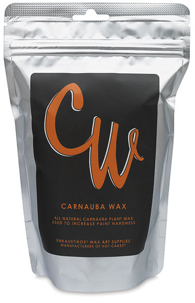 Enkaustikos Carnauba Wax - Front view of pouch of Wax
