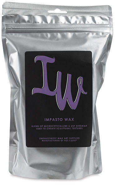 Enkaustikos Impasto Wax - Front view of Pouch of Wax
