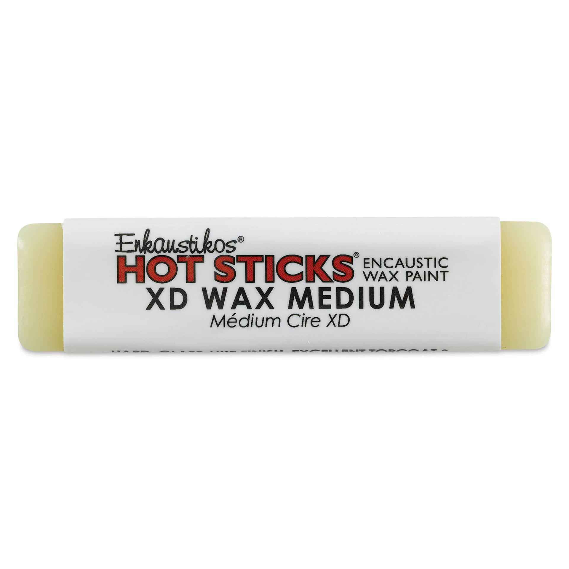 Enkaustikos Hot Sticks Encaustic Wax Paint Mediums - XD Wax Medium, 13 ml Stick (Front of stick)