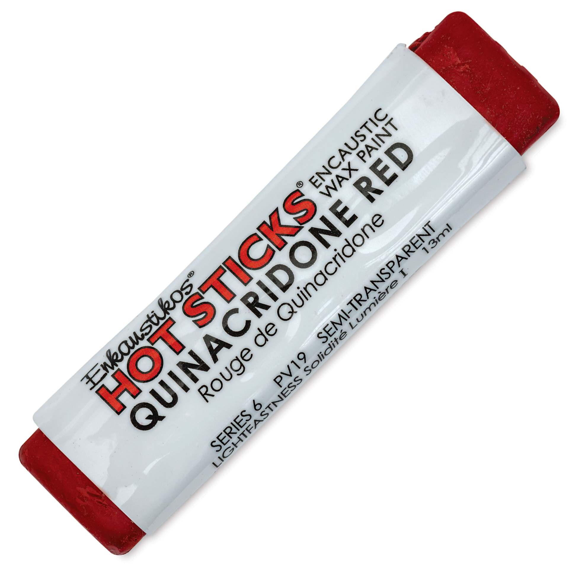 Enkaustikos Hot Sticks Encaustic Paint - Quinacridone Red, 13 ml Stick