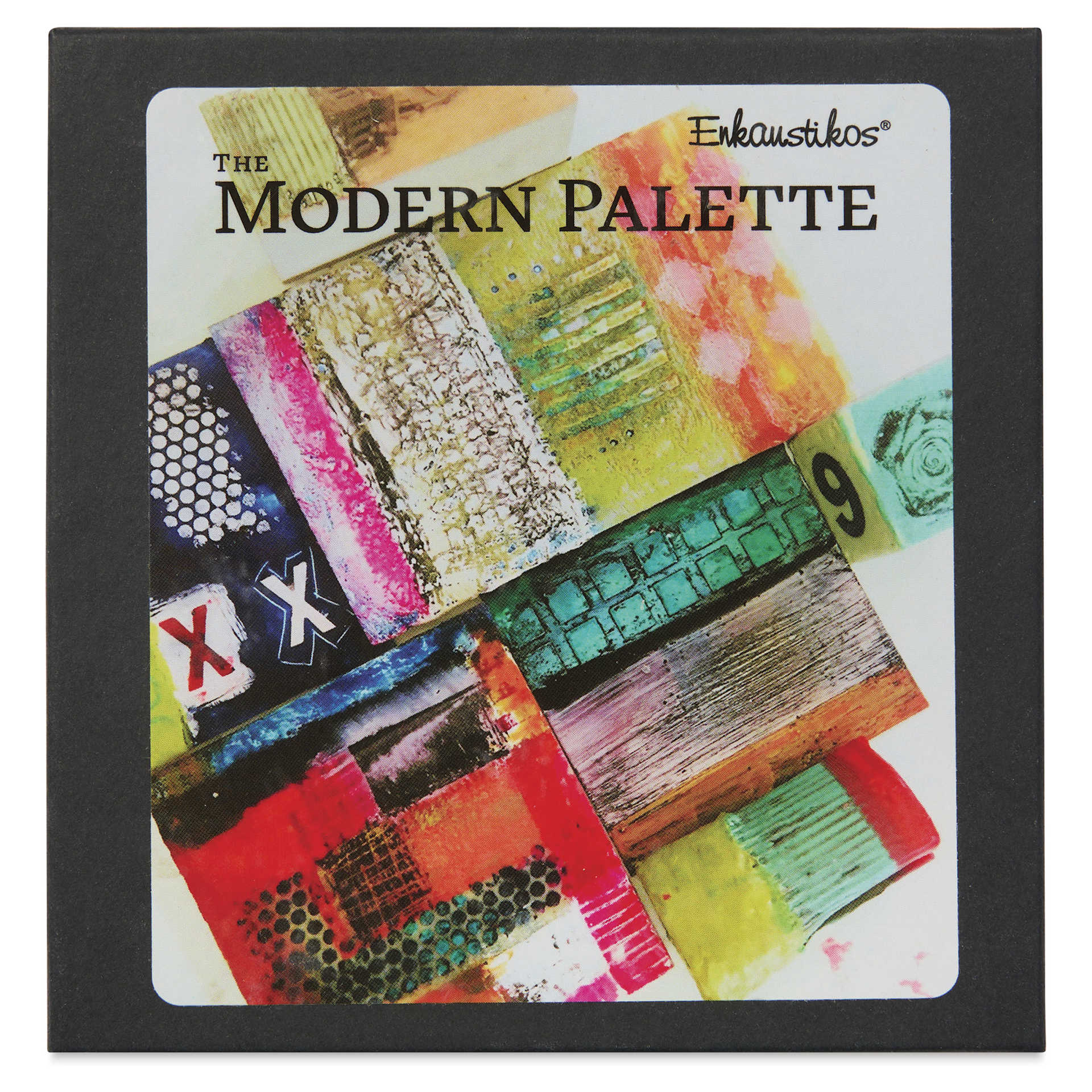 Enkaustikos Wax Snaps Encaustic Paints - Set of 9, Modern Palette, 13 ml front of package
