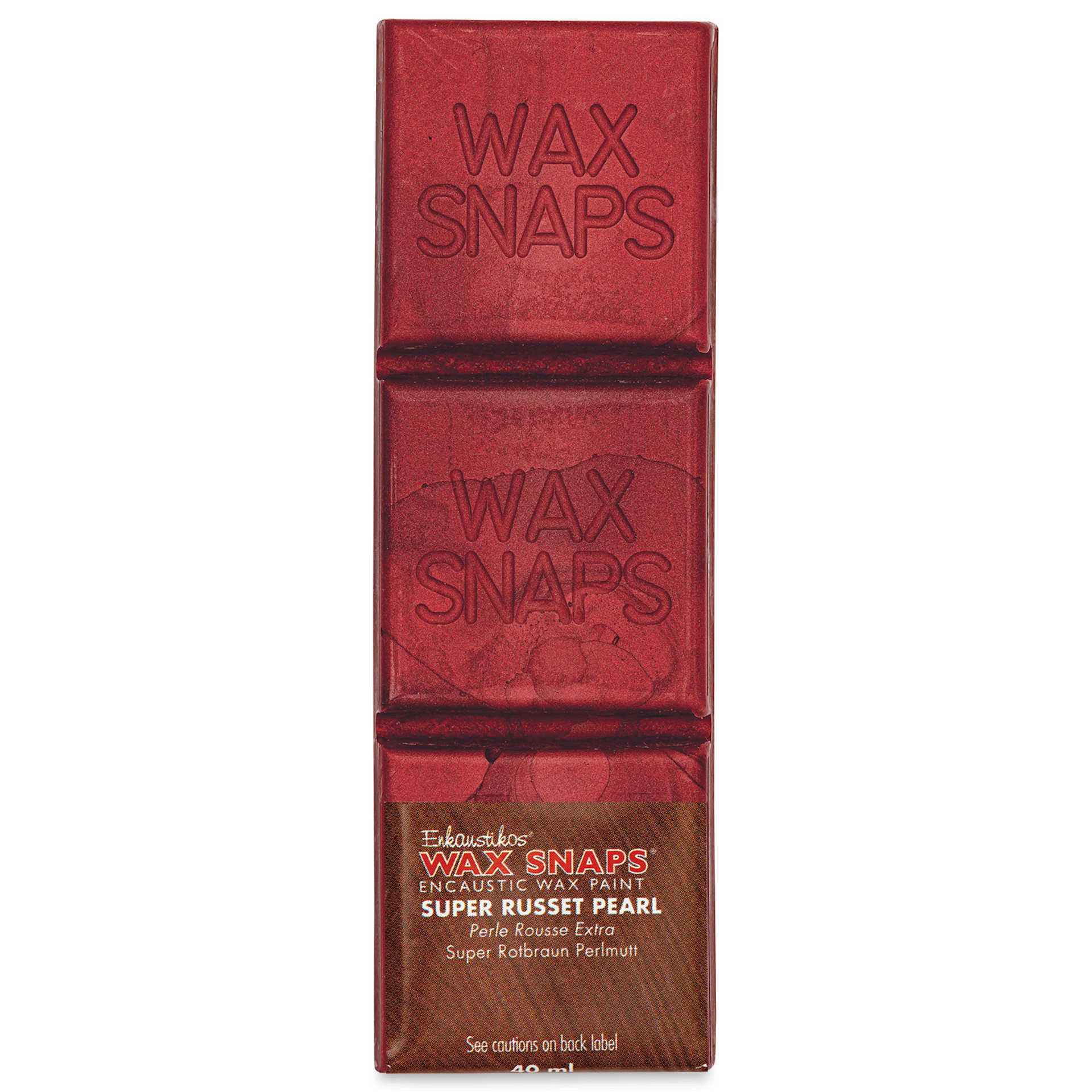Enkaustikos Wax Snaps Encaustic Paints - Super Russet Pearl, 40 ml cake front of package