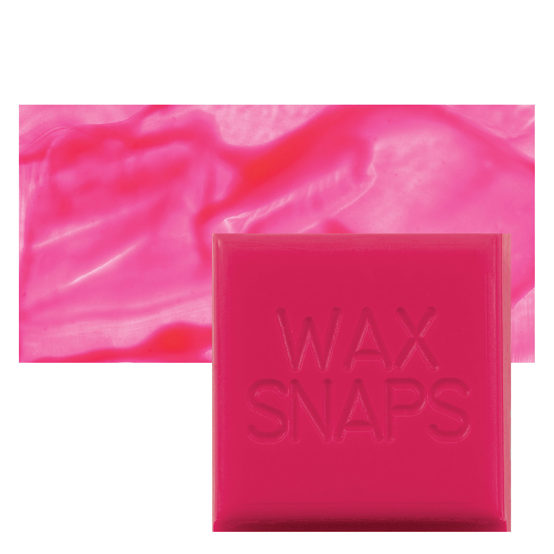 Enkaustikos Wax Snaps Encaustic Paint - Fluorescent Cerise, 40 ml snaps and swatch