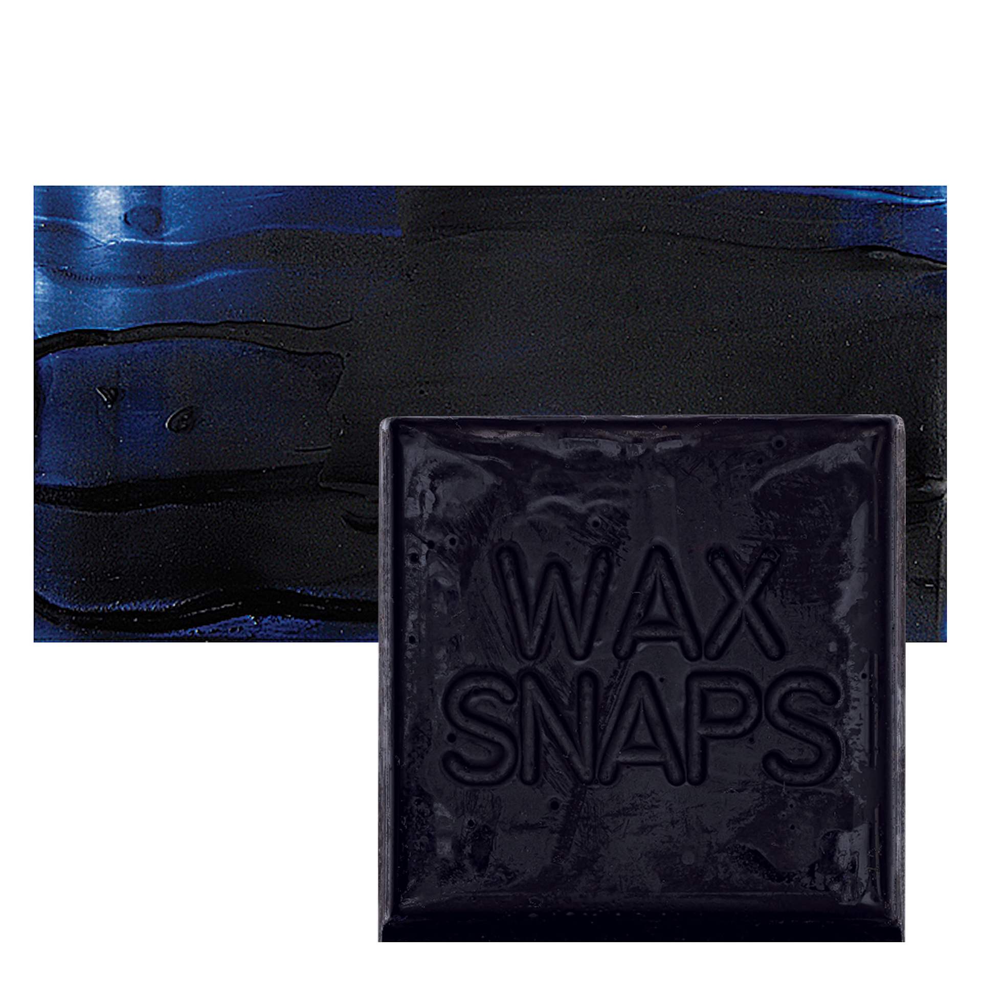 Enkaustikos Wax Snaps Encaustic Paint - Anthraquinone Blue, 40 ml snaps and swatch