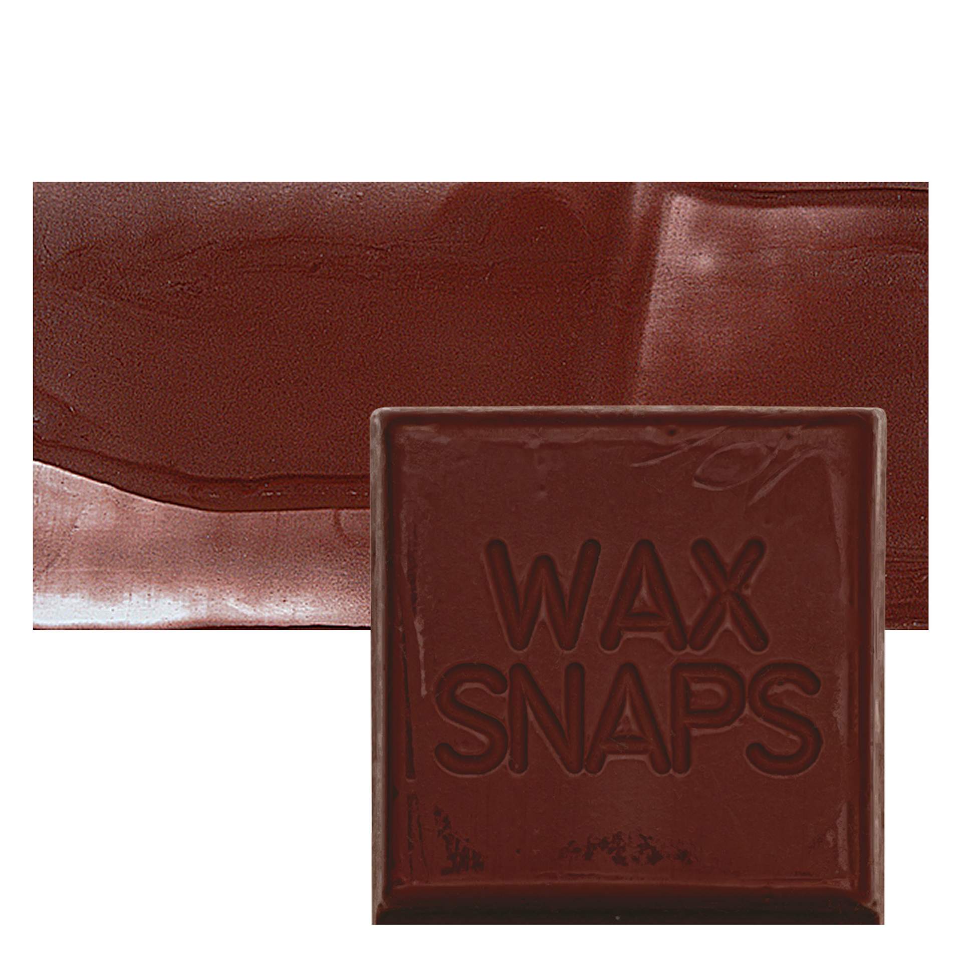 Enkaustikos Wax Snaps Encaustic Paint - Caput Mortuum, 40 ml snaps and swatch
